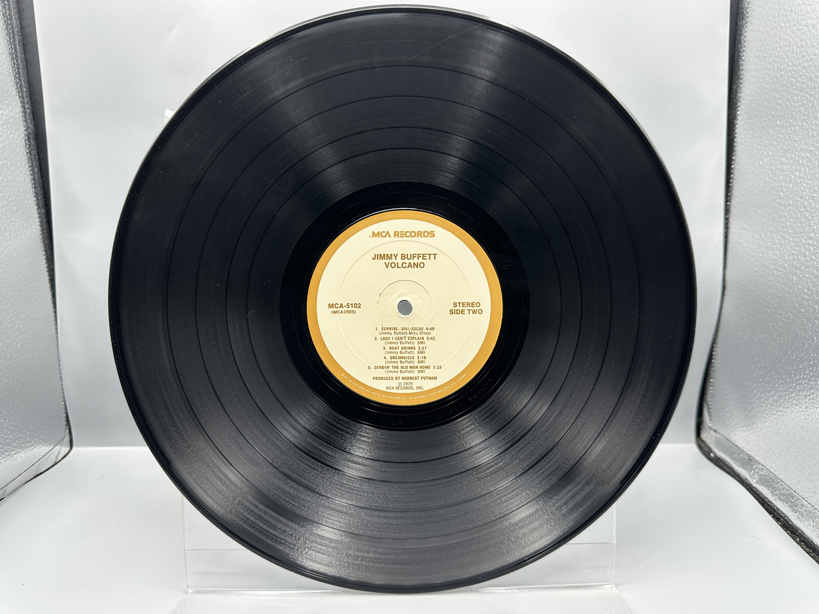 1979 MCA Records Jimmy Buffett Volcano Vinyl Album - MCA-5102