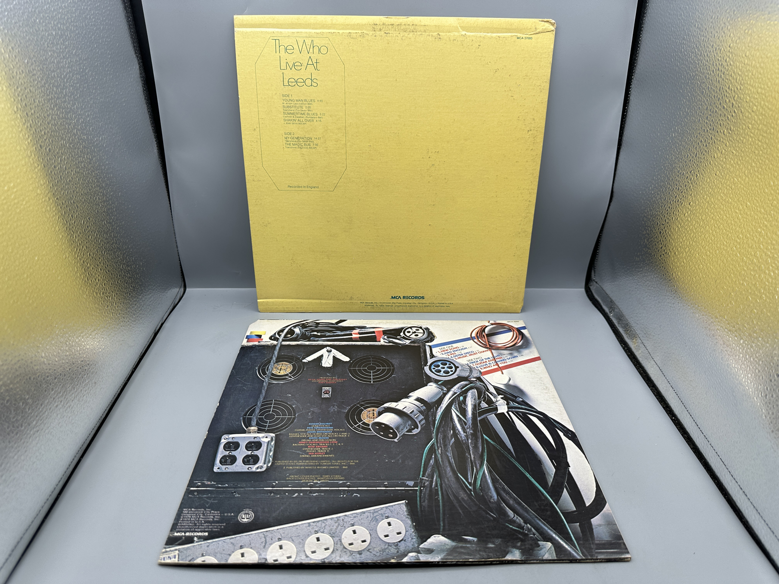 The Who (2 LP Lot): Live At Leeds (1980), reissue; and Who Are You (1978)