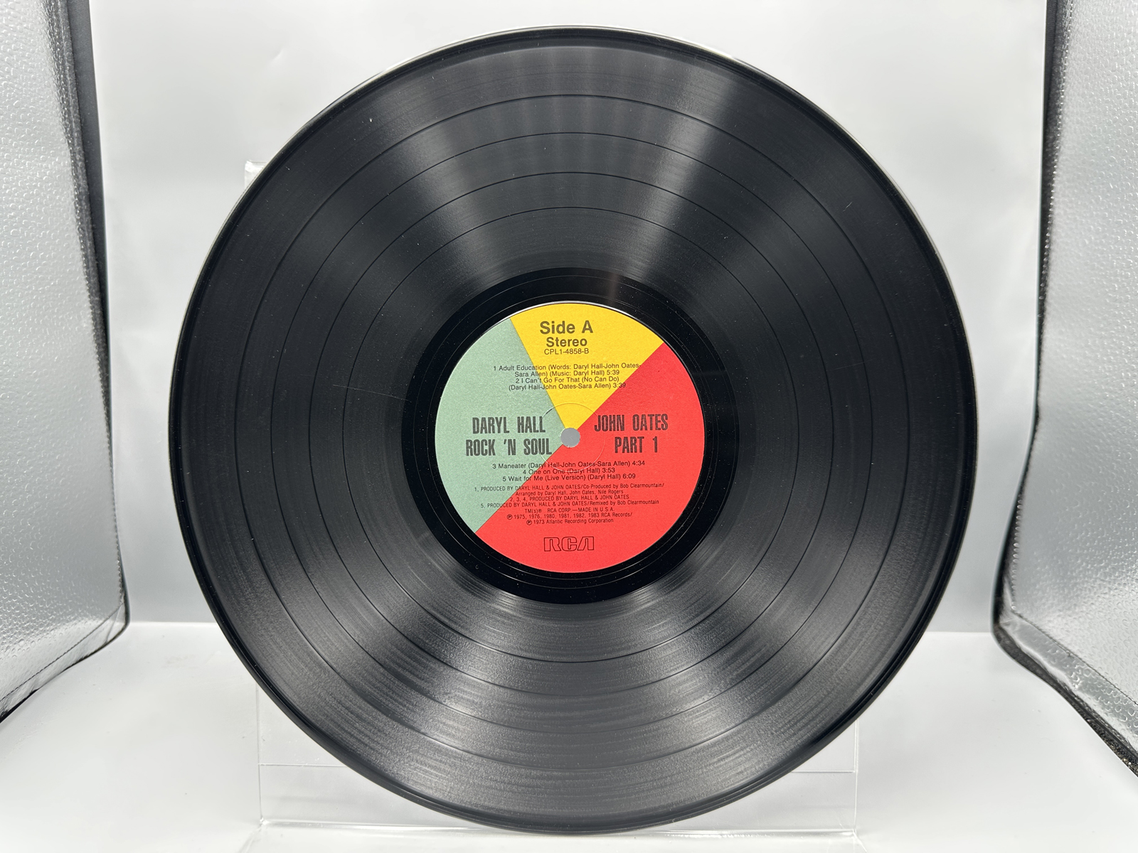 Daryl Hall & John Oates (2 LP Lot): Rock 'N Soul Part 1 (1983), includes calendar poster; and H2O (1982)