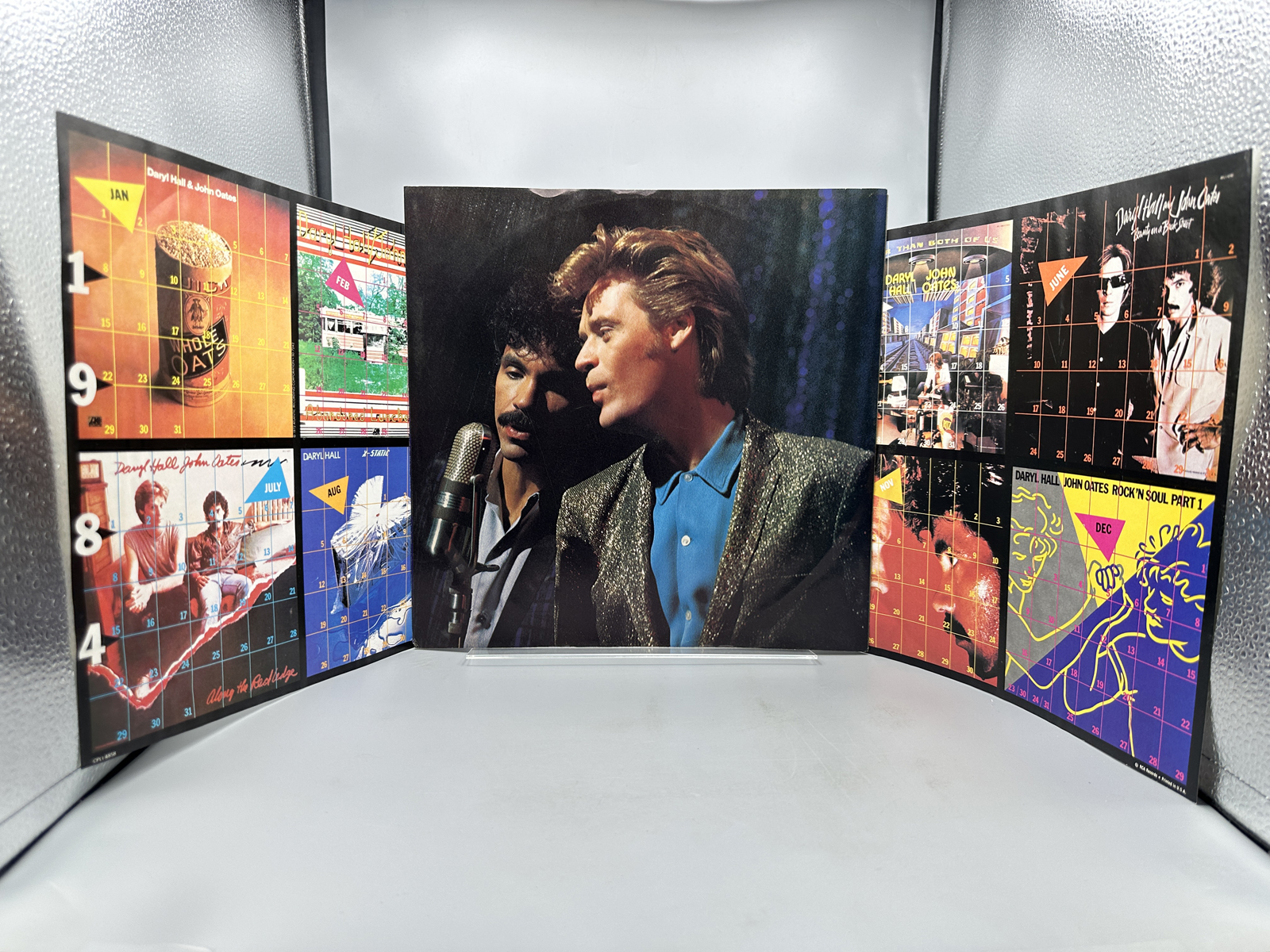 Daryl Hall & John Oates (2 LP Lot): Rock 'N Soul Part 1 (1983), includes calendar poster; and H2O (1982)