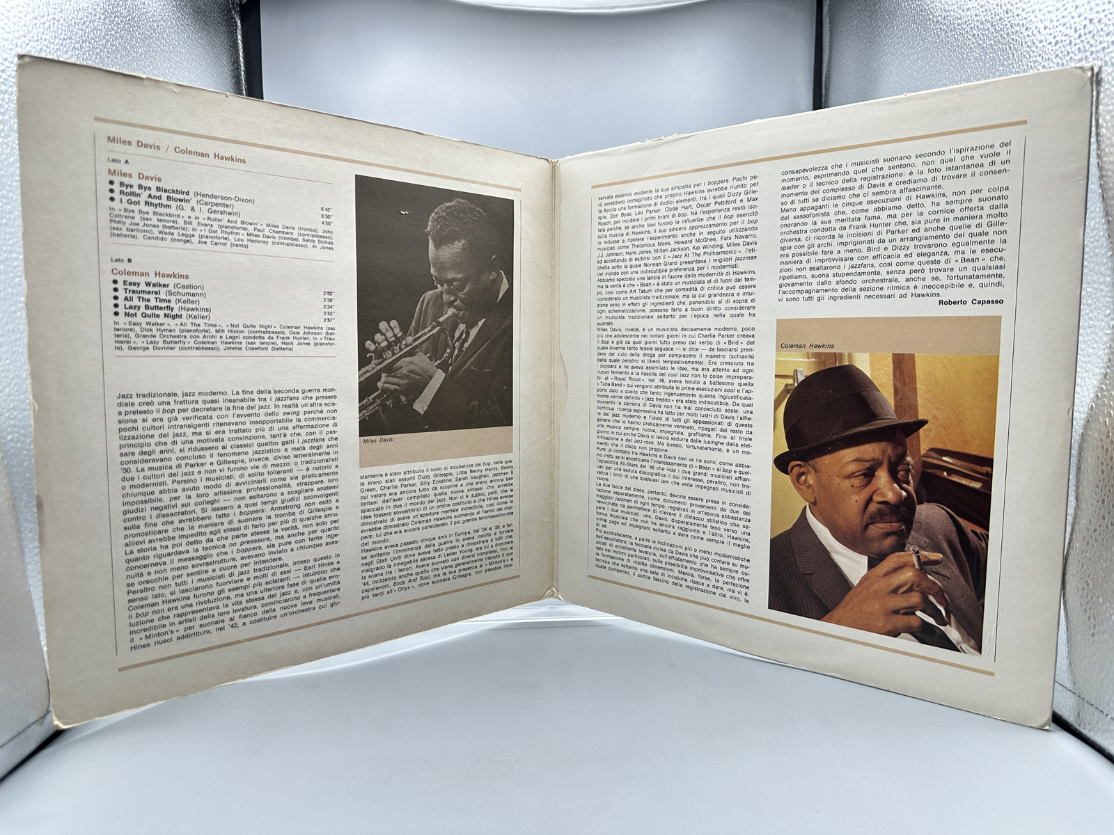 1981 Miles Davis And Coleman Hawkins I Giganti Del Jazz Vol. 54 Vinyl Album - GJ-54
