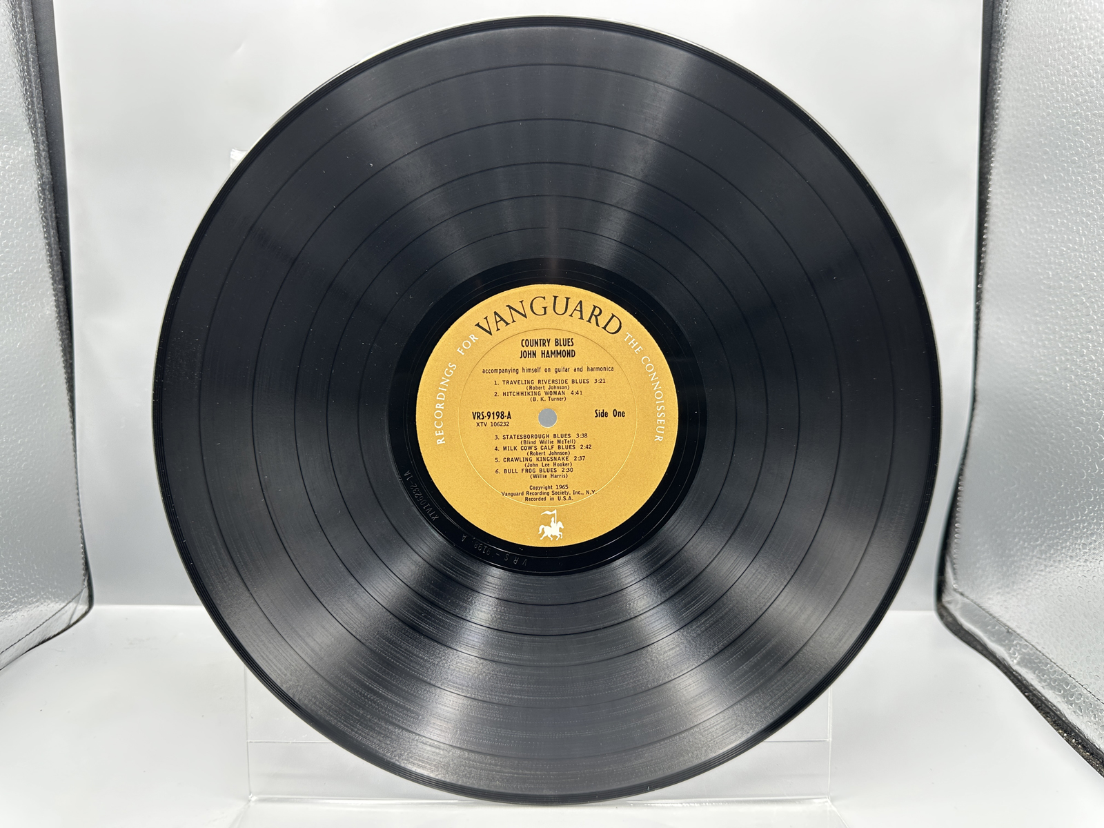 John Hammond: Country Blues (1965), Mono pressing, promo hole in cover