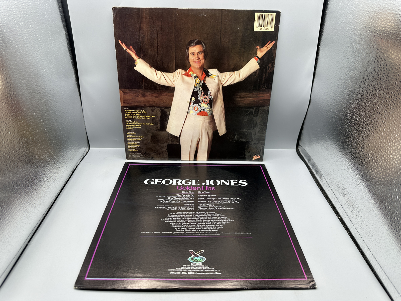 George Jones (2 LP Lot): I Am What I Am (1980); and Golden Hits (1981)