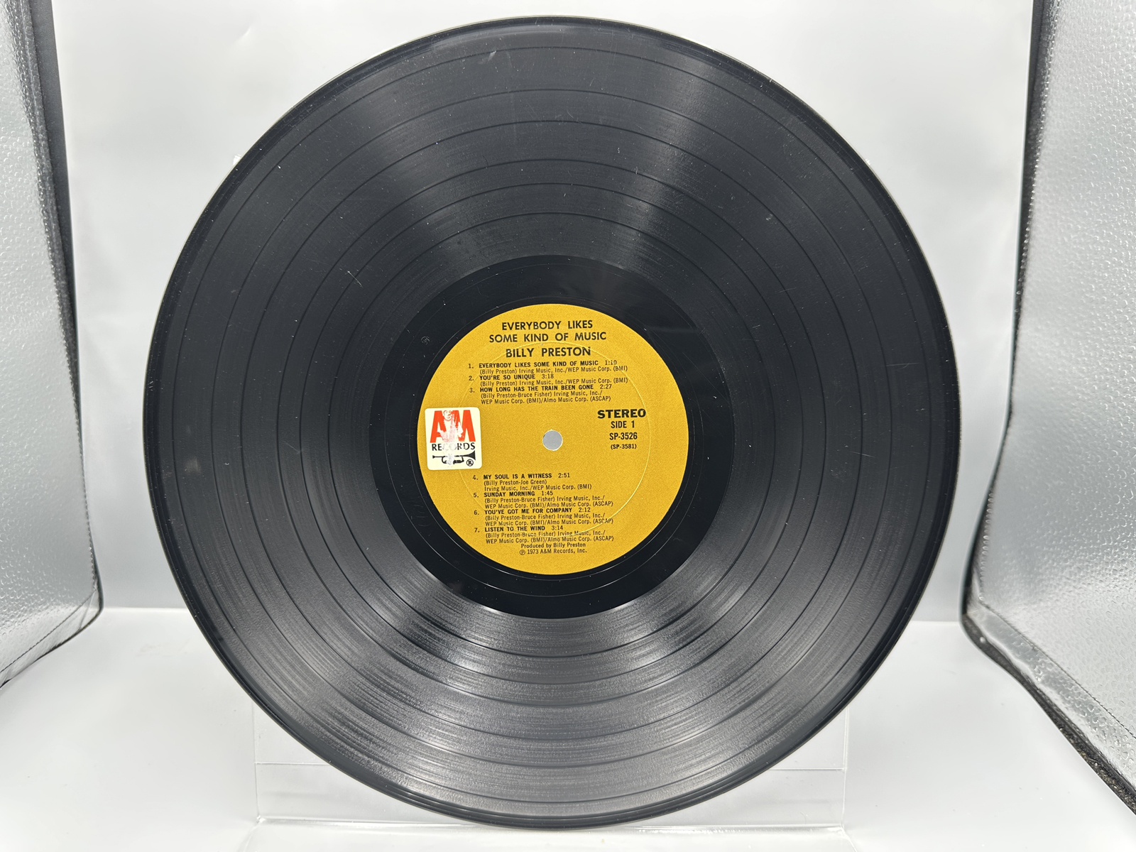 1973 A&M Records Billy Preston Everybody Likes Some Kind of Music Vinyl Album - SP-3526