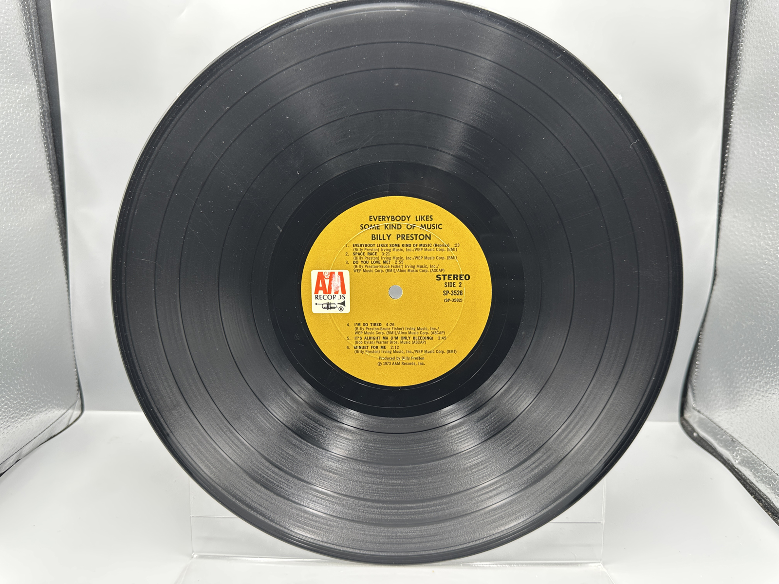 1973 A&M Records Billy Preston Everybody Likes Some Kind of Music Vinyl Album - SP-3526