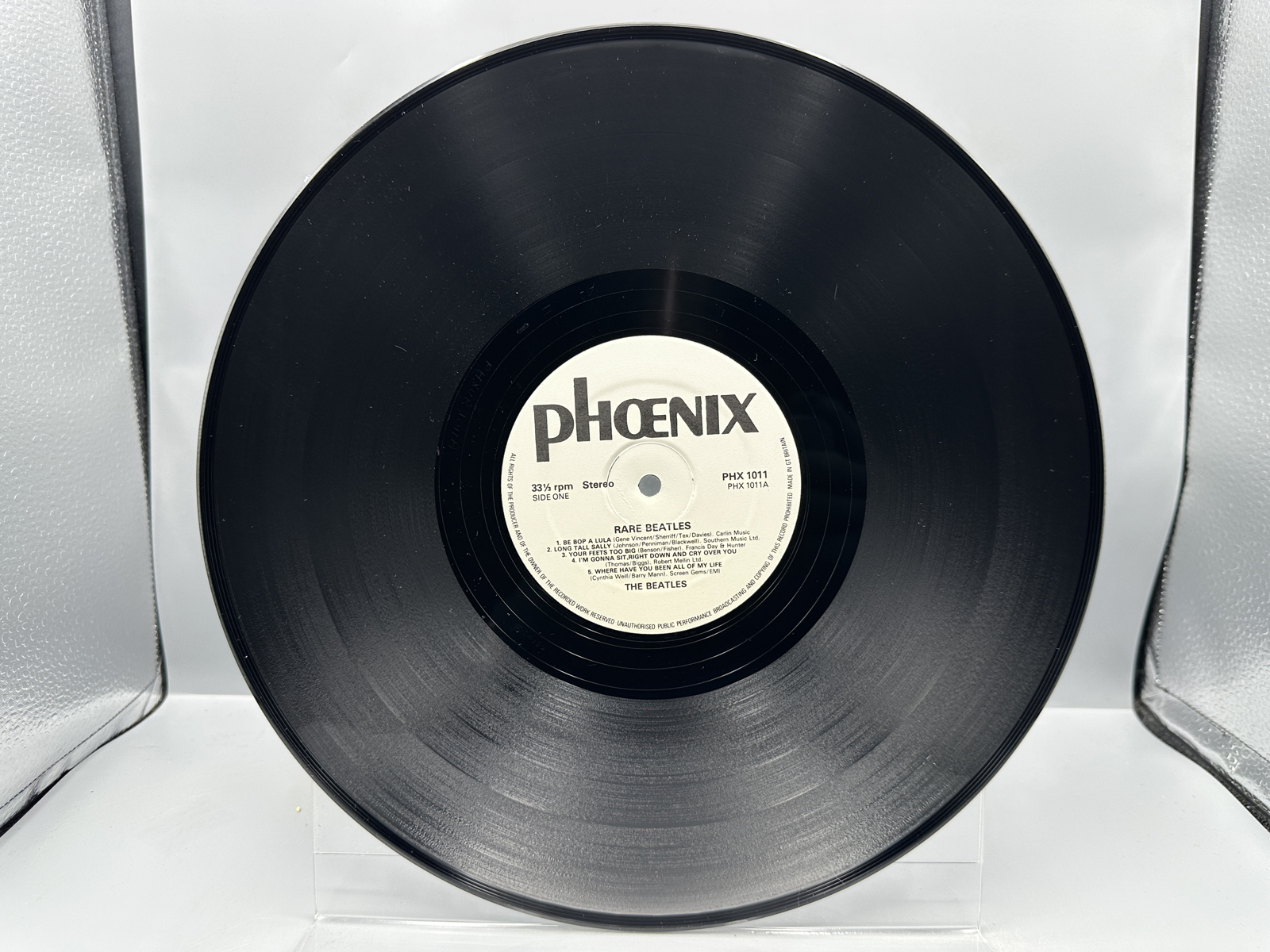The Beatles: Rare Beatles (1982), UK pressing, Phoenix white label