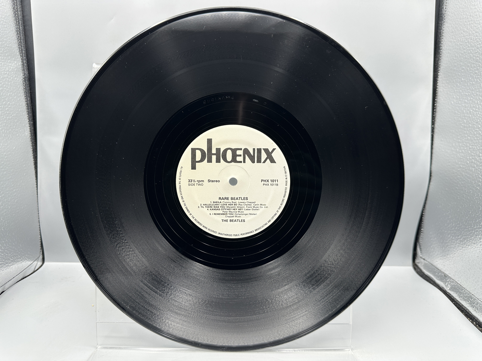 The Beatles: Rare Beatles (1982), UK pressing, Phoenix white label