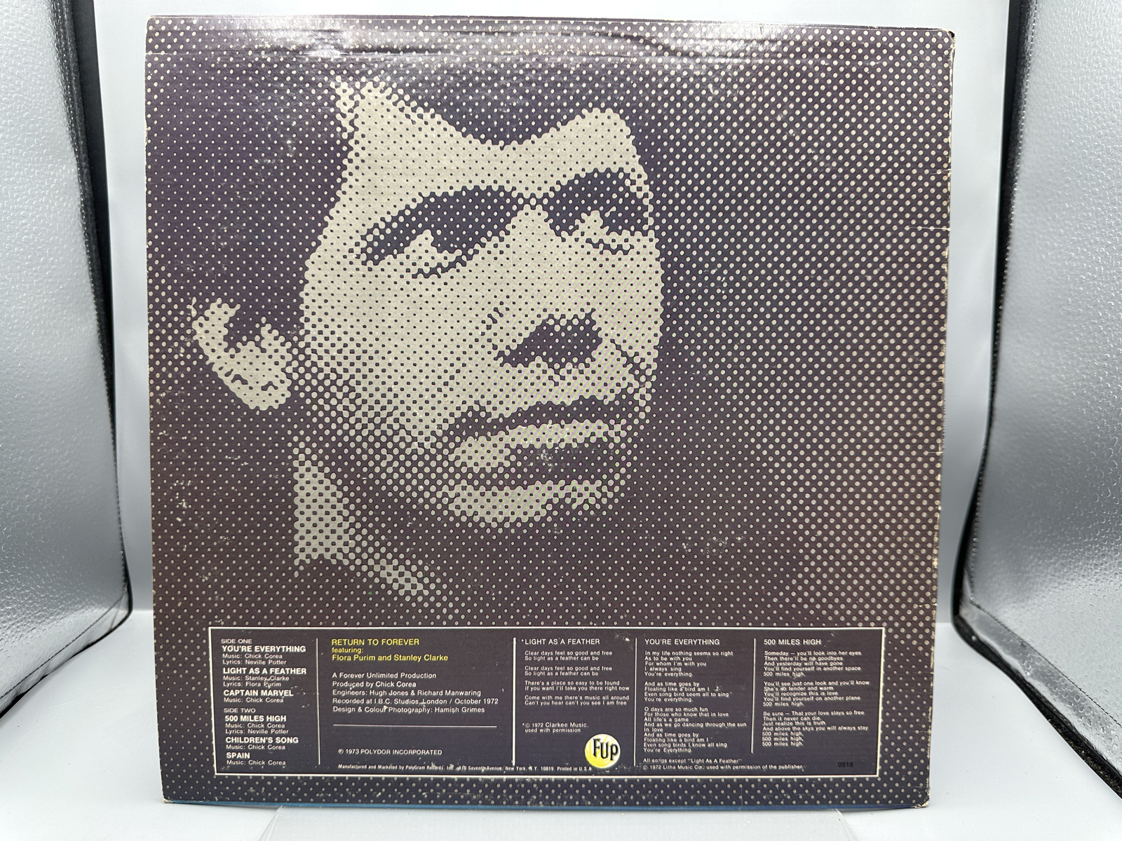 1973 Polydor Records Chick Corea And Return To Forever Light As A Feather Vinyl Album - PD 5525