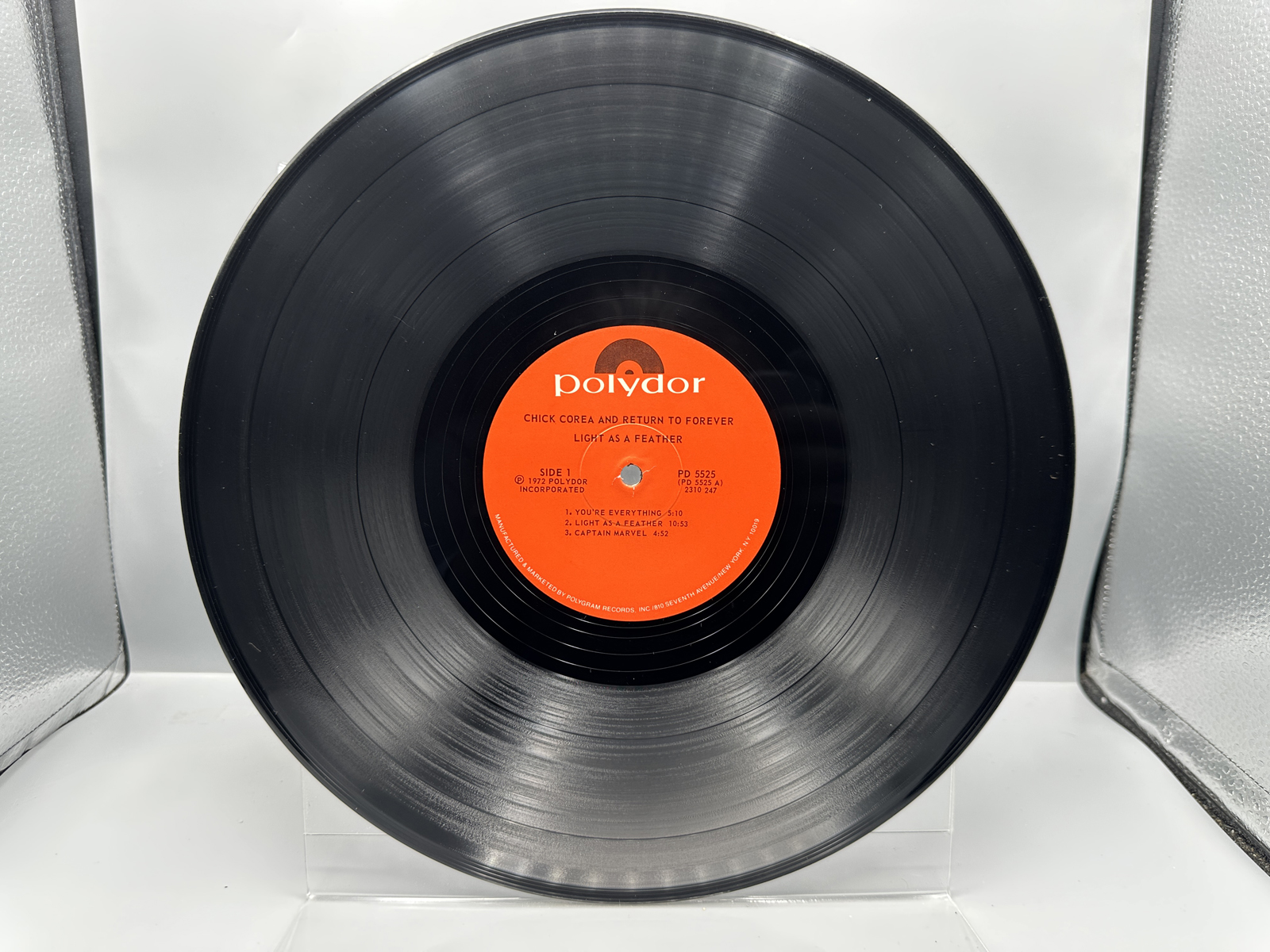 1973 Polydor Records Chick Corea And Return To Forever Light As A Feather Vinyl Album - PD 5525