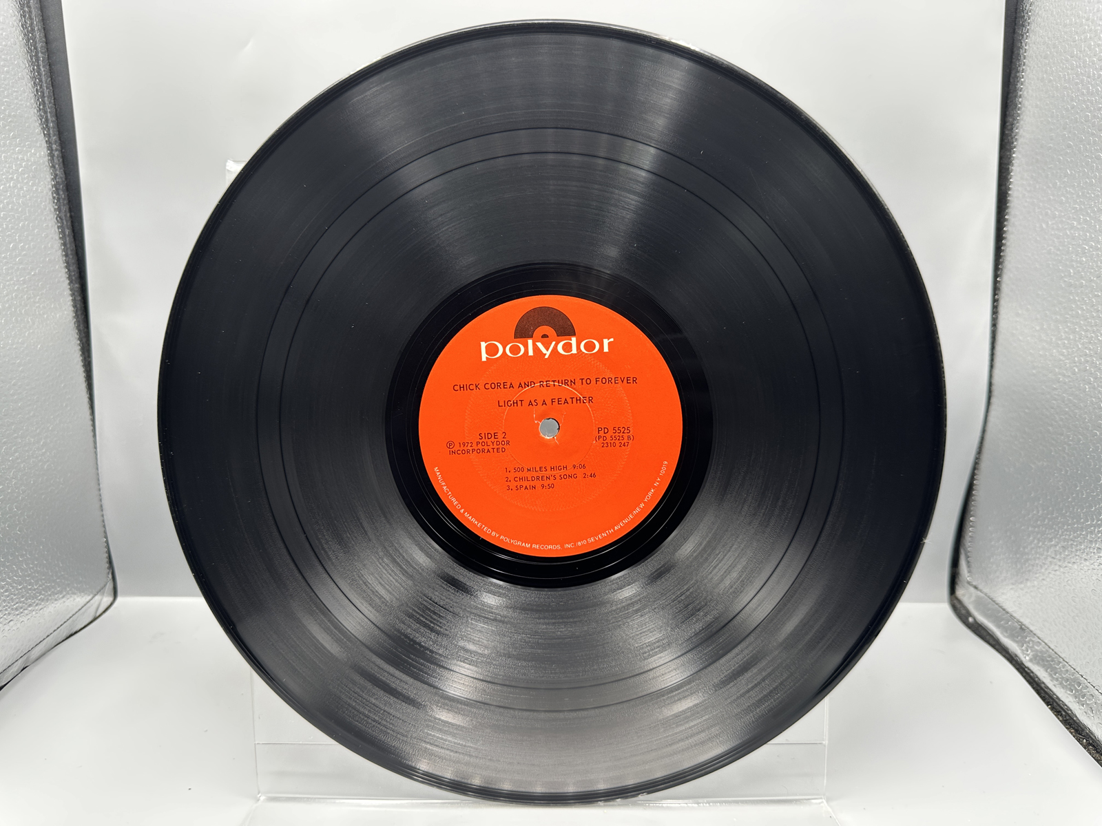 1973 Polydor Records Chick Corea And Return To Forever Light As A Feather Vinyl Album - PD 5525