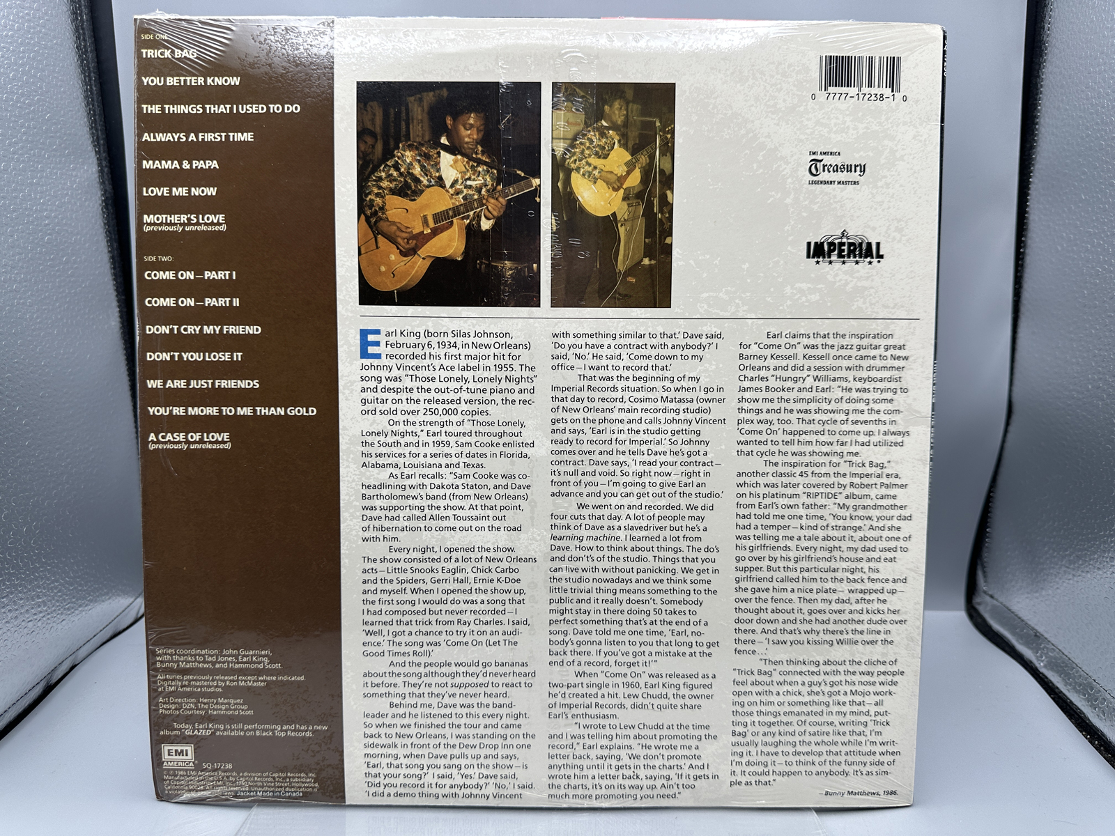 Earl King: Trick Bag - The Best Of Earl King (1987), in original shrinkwrap
