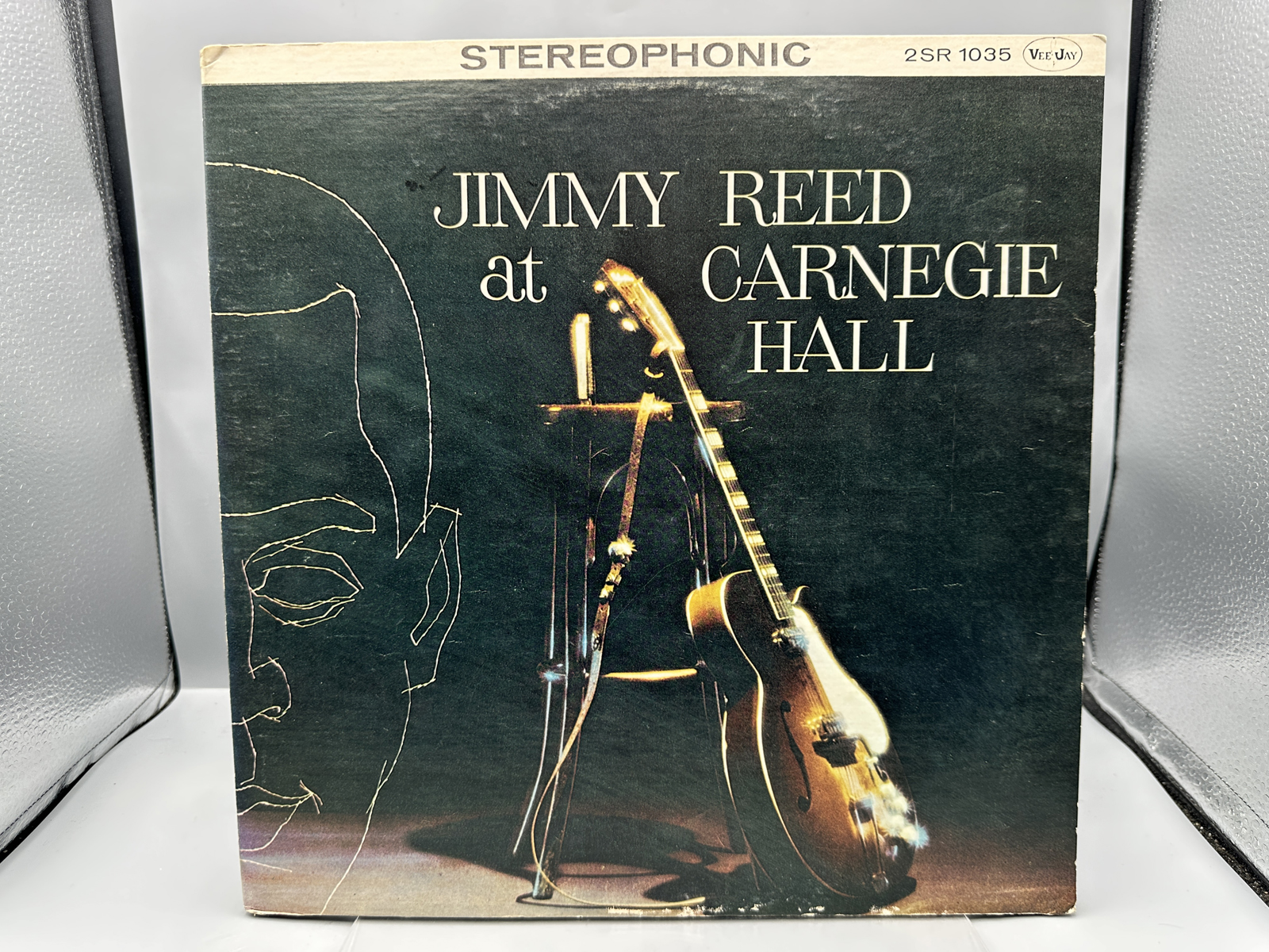 Jimmy Reed: Jimmy Reed At Carnegie Hall (unknown press date), gatefold, 2 LPs