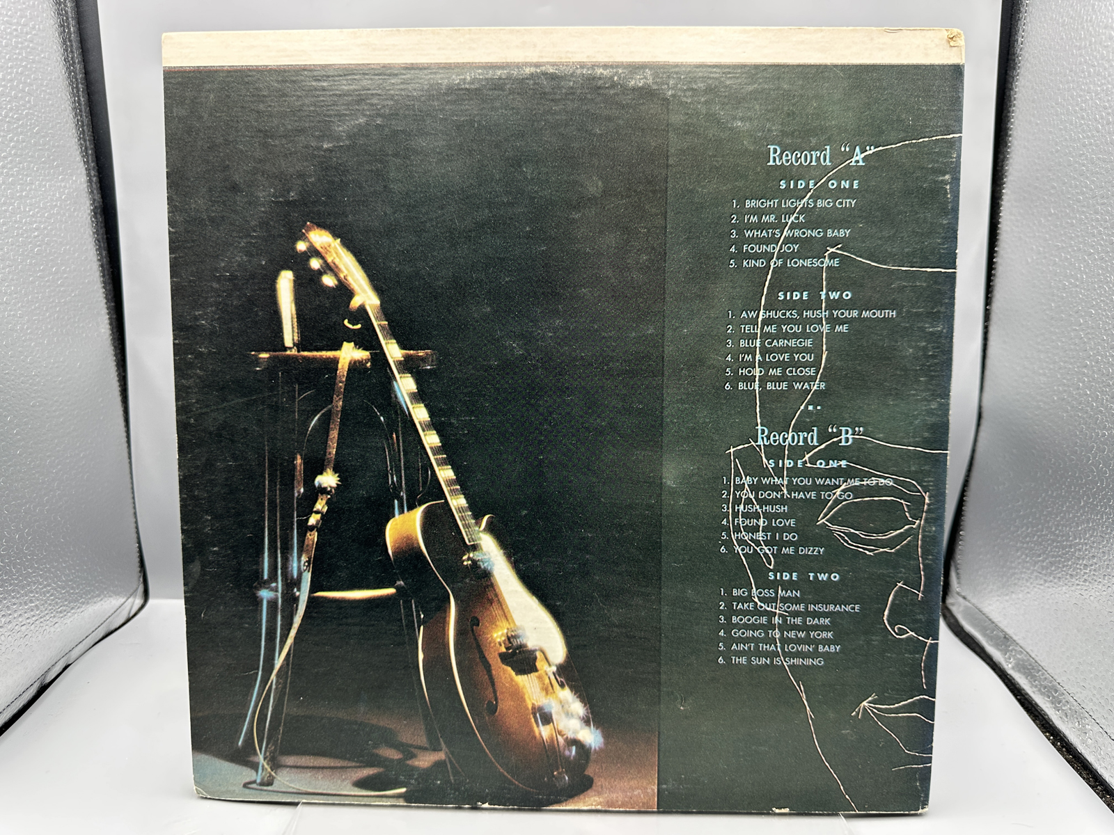 Jimmy Reed: Jimmy Reed At Carnegie Hall (unknown press date), gatefold, 2 LPs