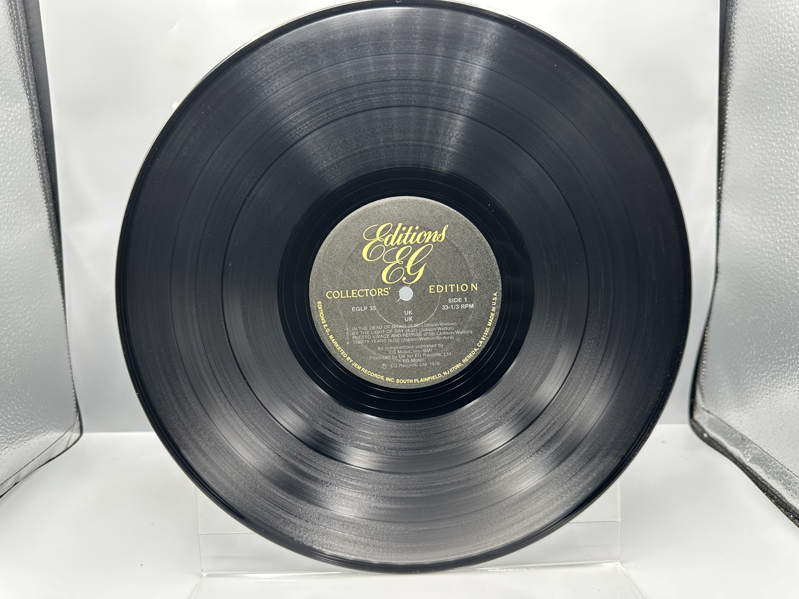 Unknown Release Date EG Records UK Self-Titled Debut E.G. Collectors Edition Vinyl Album - EGLP 35