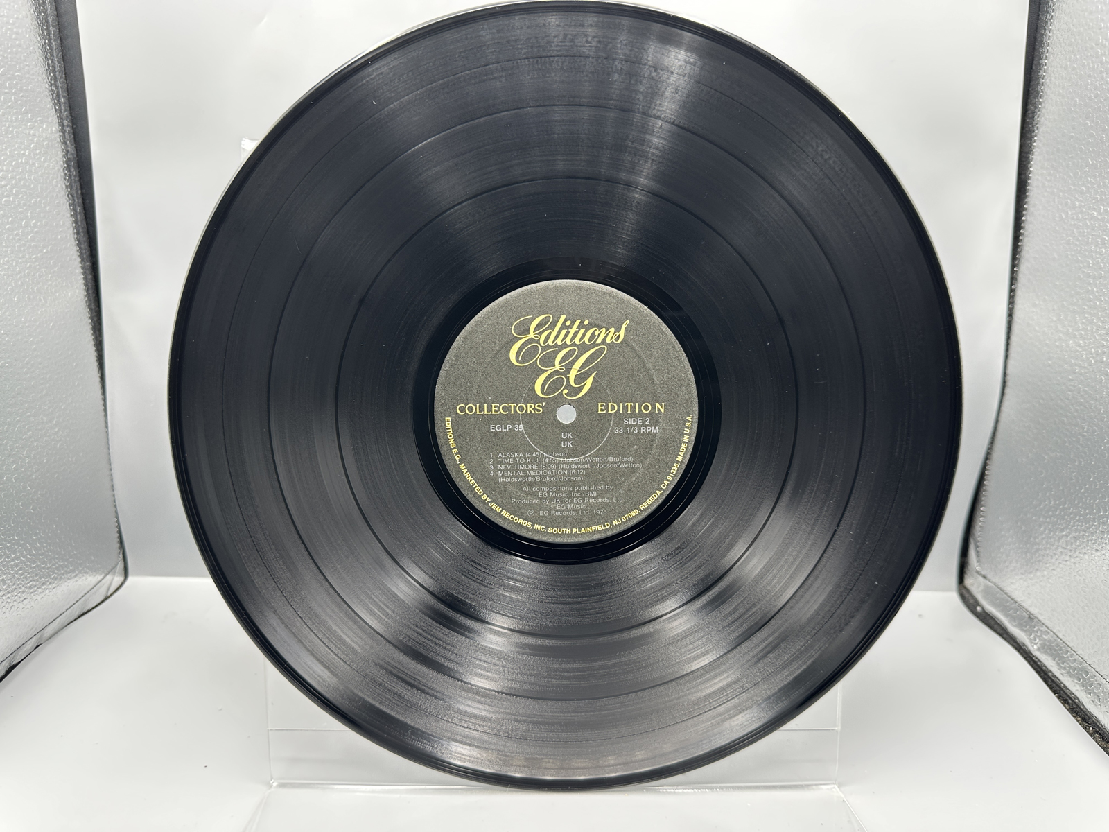 Unknown Release Date EG Records UK Self-Titled Debut E.G. Collectors Edition Vinyl Album - EGLP 35