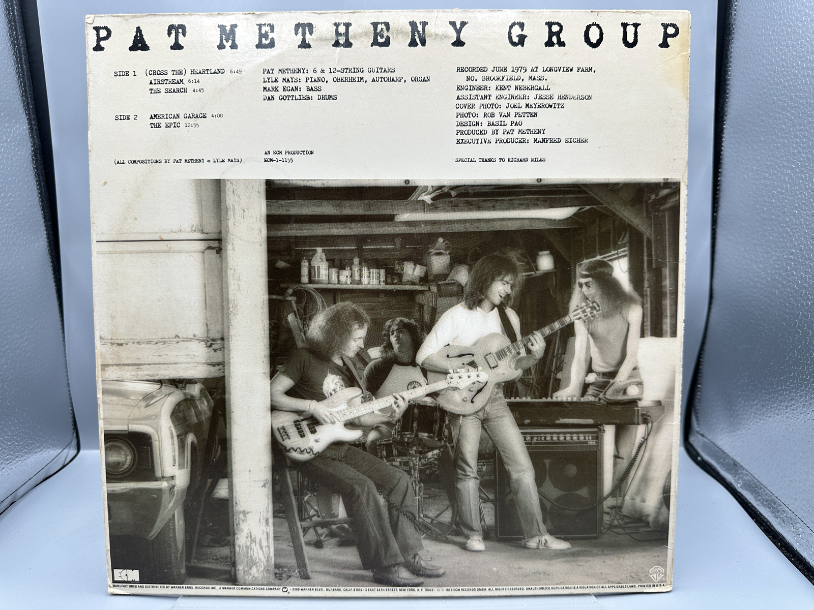 1979 ECM Records Pat Metheny Group American Garage Vinyl Album - ECM-1-1155