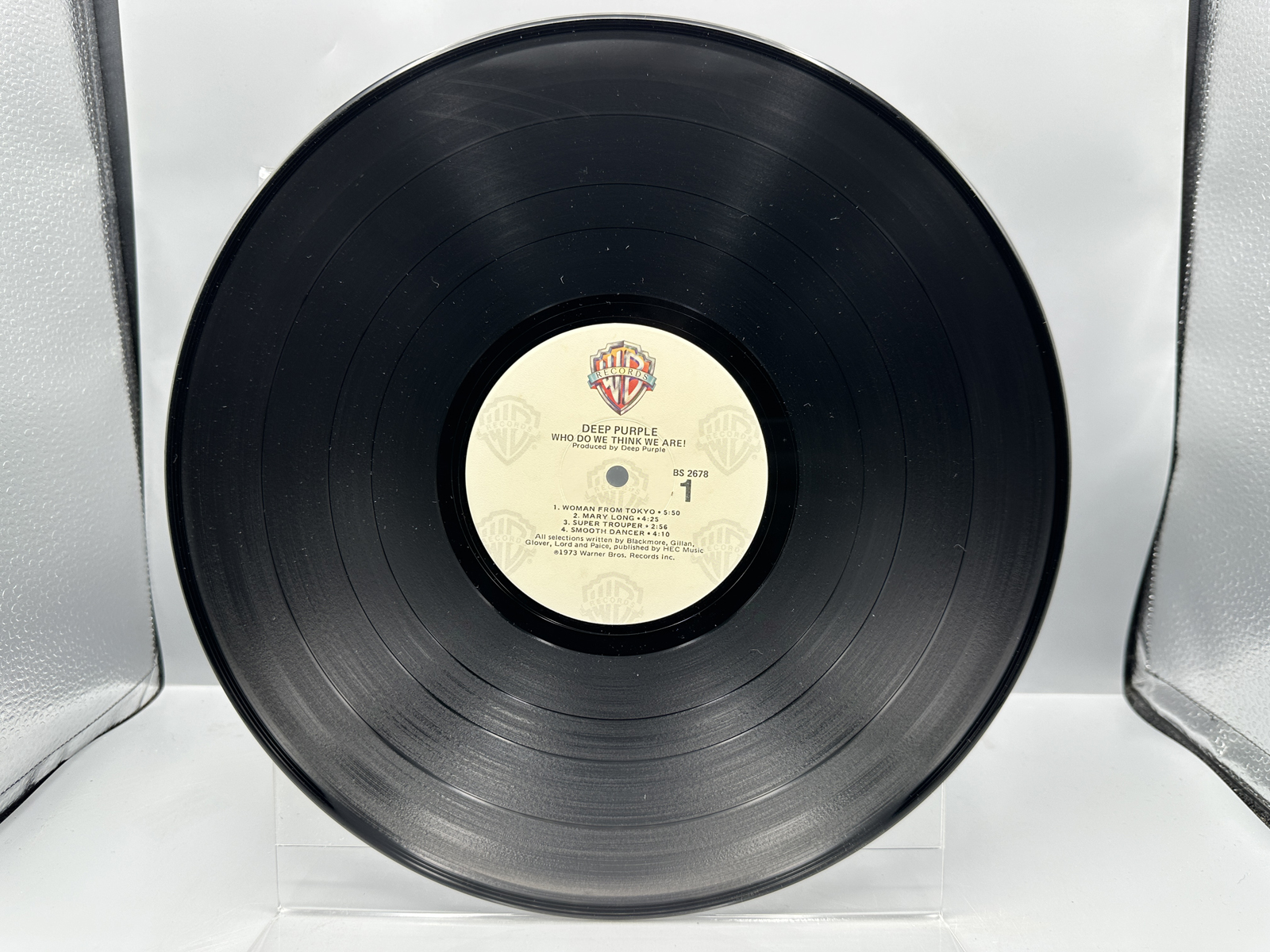 Deep Purple (2 LP Lot): Who Do We Think We Are! (1983), reissue, gatefold; and Machine Head (1972), gatefold, cover shows wear