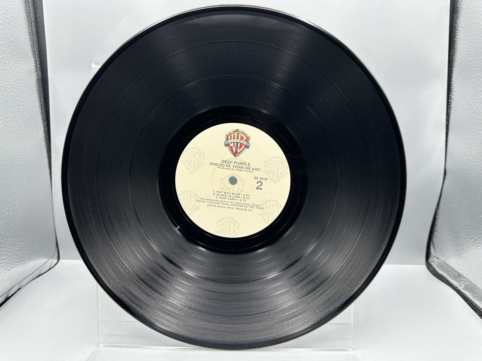 Deep Purple (2 LP Lot): Who Do We Think We Are! (1983), reissue, gatefold; and Machine Head (1972), gatefold, cover shows wear