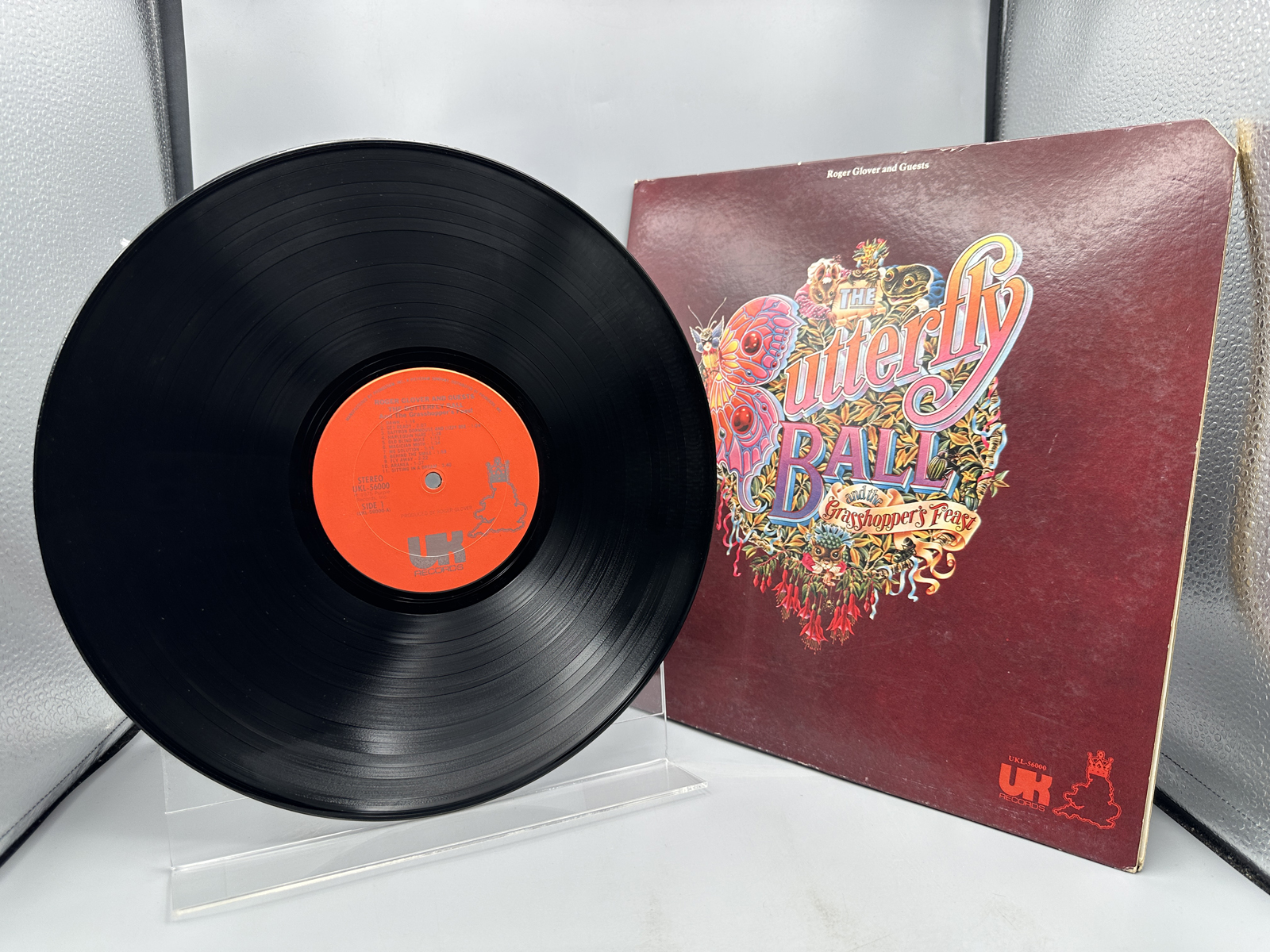 Roger Glover and Guests: The Butterfly Ball And The Grasshopper's Feast (1975), gatefold. Band features former Deep Purple members Roger Glo