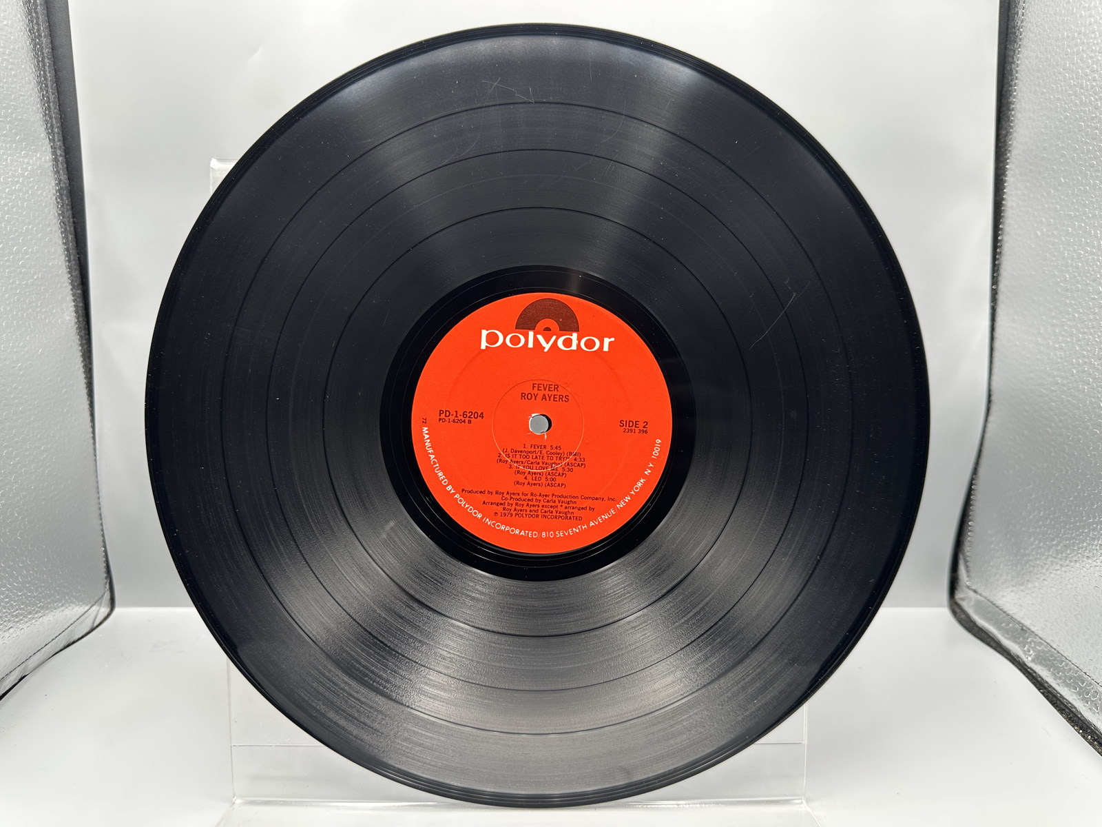 Roy Ayers (2 LP Lot): Fever (1979); and In The Dark (1984), promo stamp on back cover