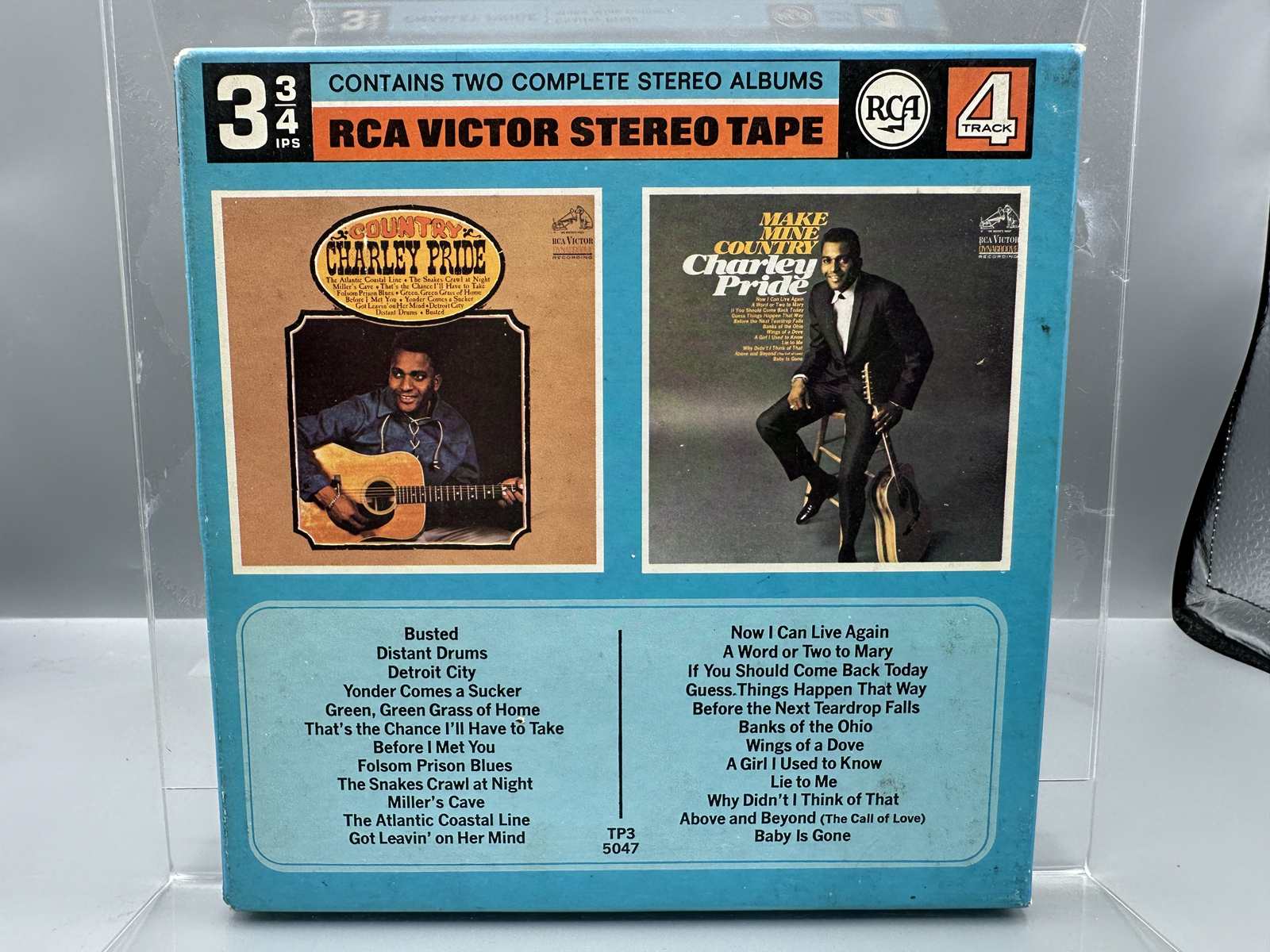 4-Track Stereo Reel-To Reel Tape - Charley Pride (reel contains two complete albums): Country Charley Pride and Make Mine Country (1968), 3