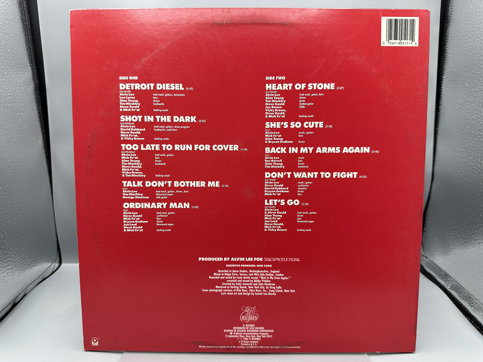 Alvin Lee (2 LP Lot): Detroit Diesel (1986); and Pump Iron! (1975)