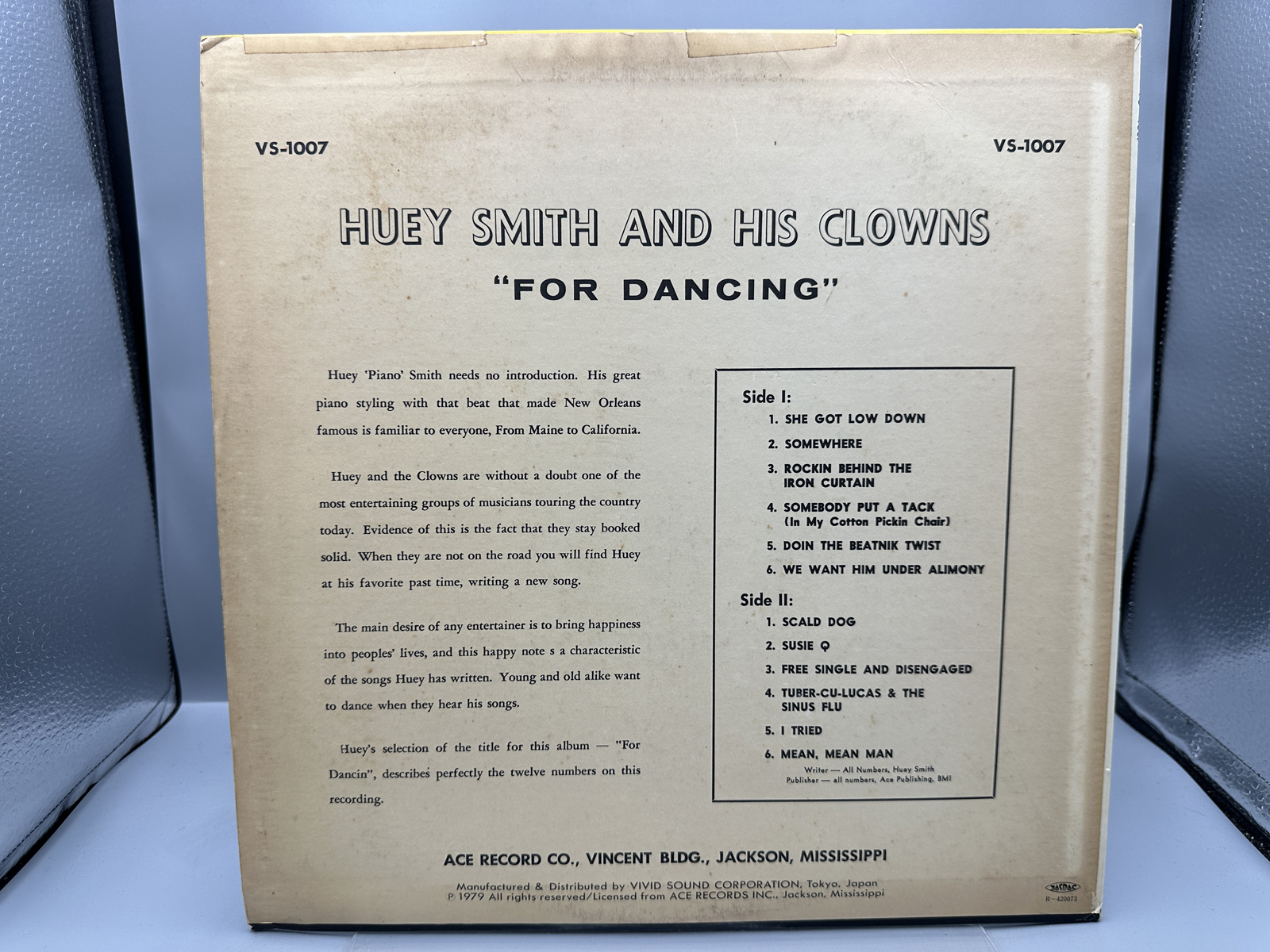 Huey 'Piano' Smith And His Clowns: For Dancing (1979), reissue, Japan pressing