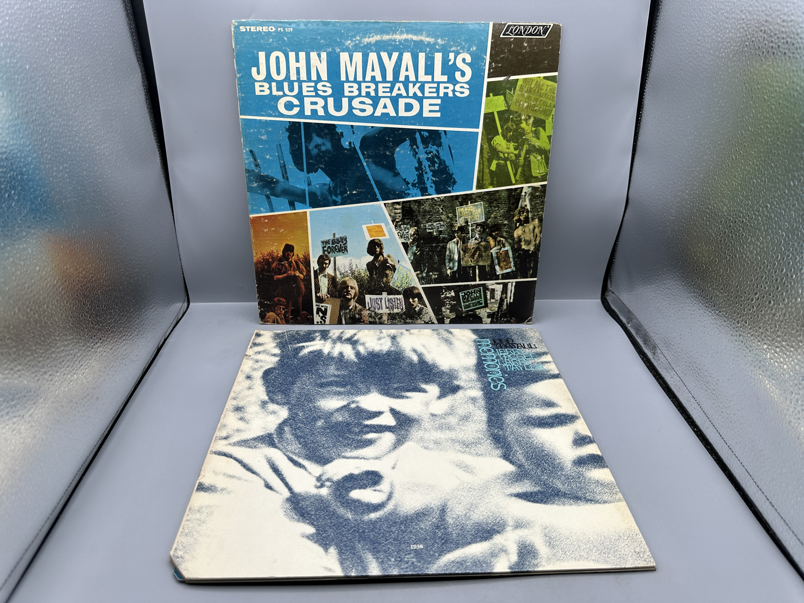 John Mayall (2 LP Lot): John Mayall's Blues Breakers Crusade (1968), Terre Haute pressing, cover shows wear; and Memories (1971), gatefold