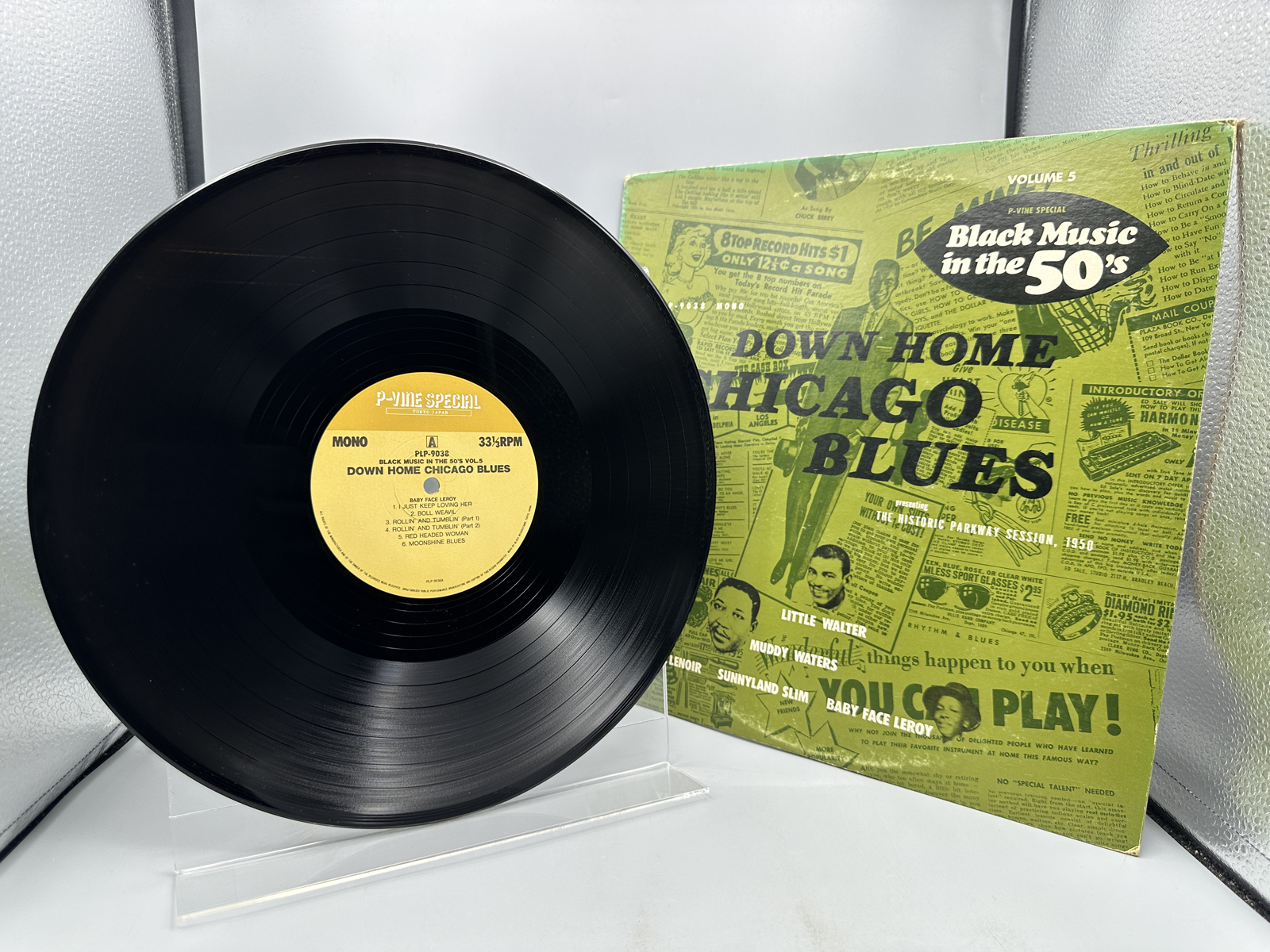 Down Home Chicago Blues - Presenting the Historic Parkway Session, 1950 (1982), Japan pressing. This is Volume 5 of the P-Vine Special Black