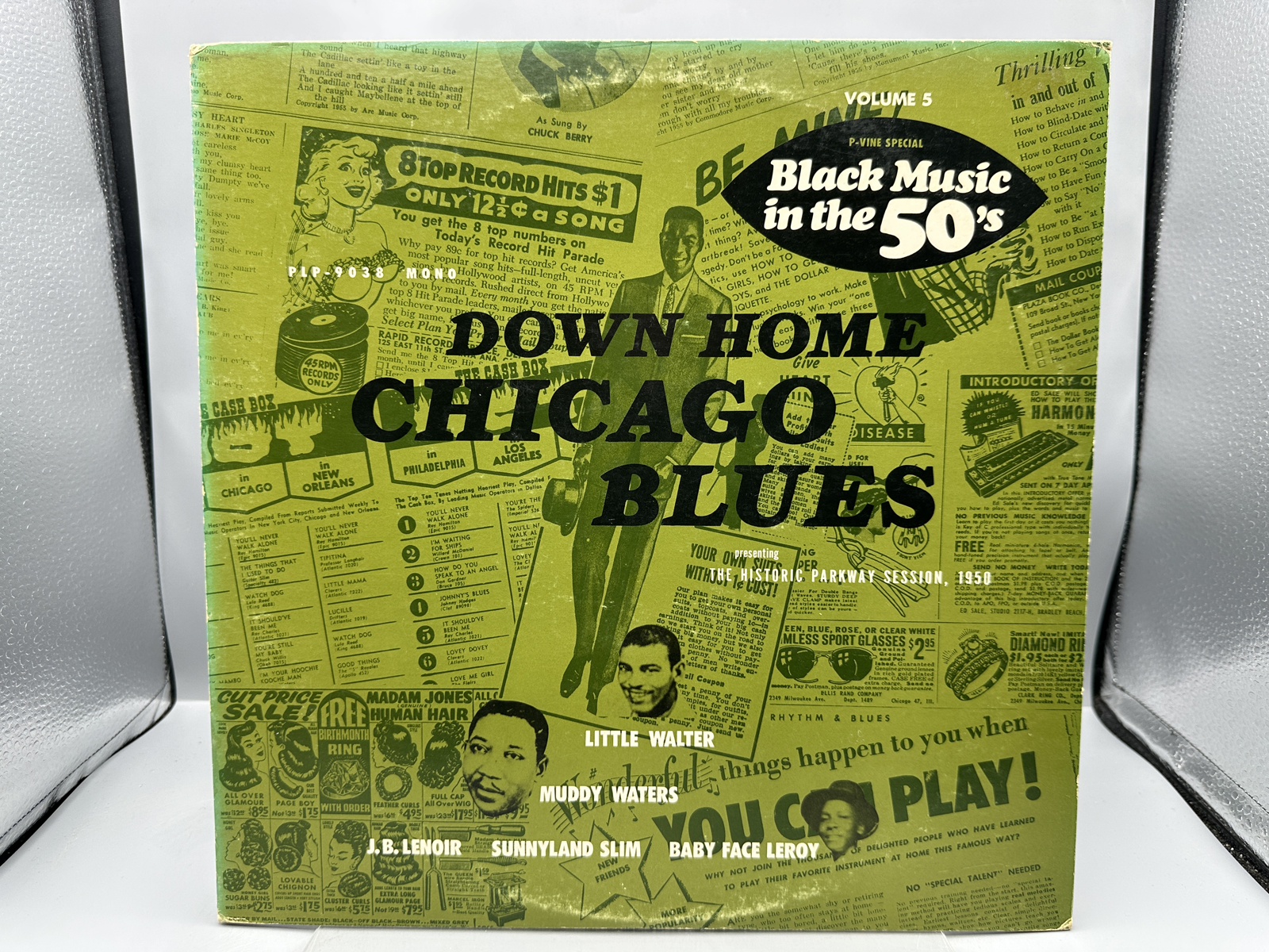 Down Home Chicago Blues - Presenting the Historic Parkway Session, 1950 (1982), Japan pressing. This is Volume 5 of the P-Vine Special Black