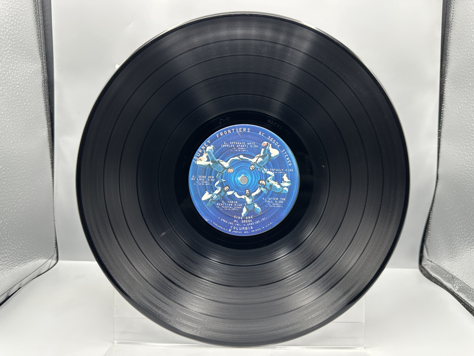 Journey (2 LP Lot): Escape (1981), embossed cover; and Frontiers (1983)