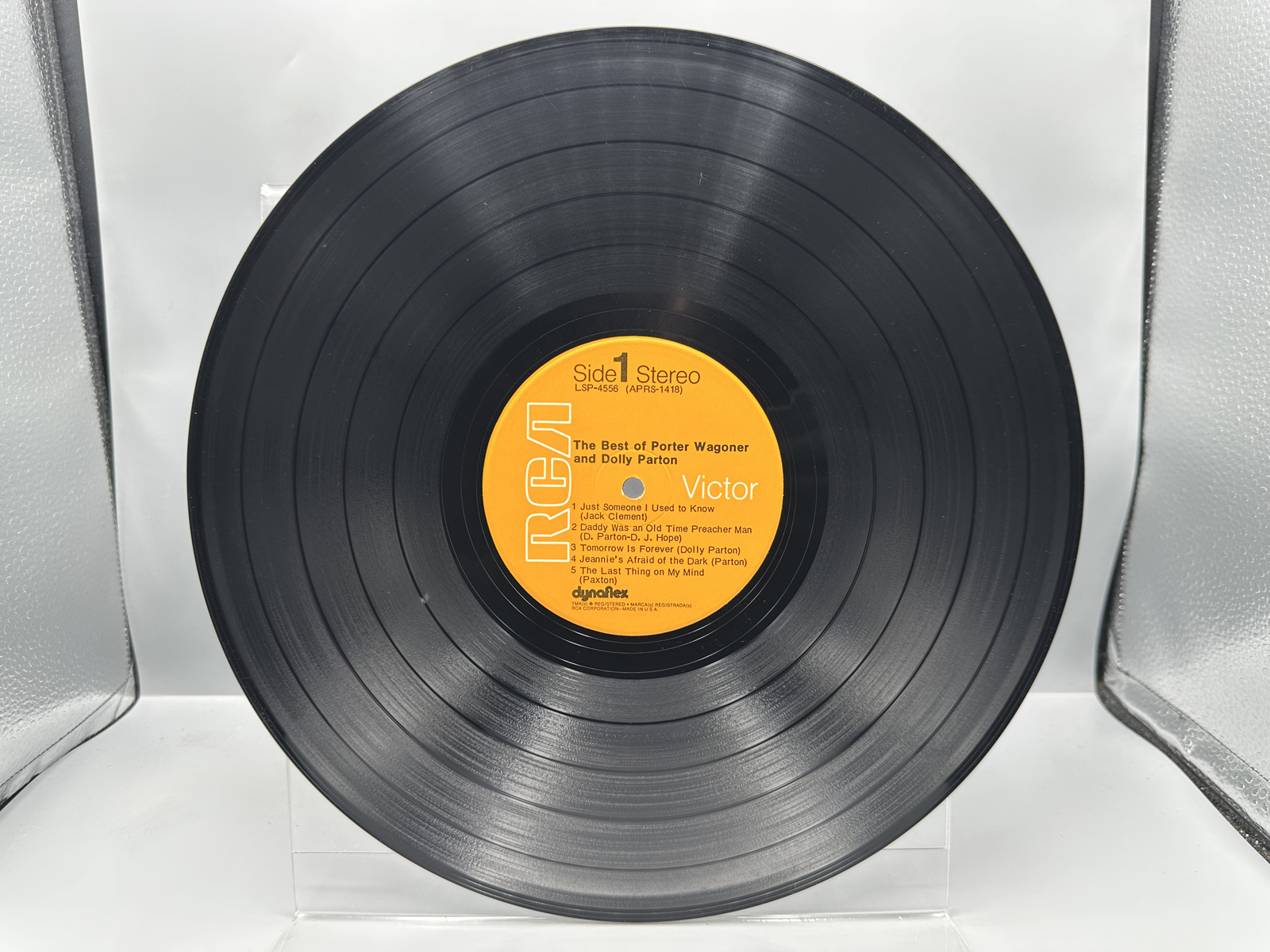 Porter Wagoner & Dolly Parton (2 LP Lot): The Best Of Porter Wagoner & Dolly Parton (1971), in original shrinkwrap with price sticker; and P