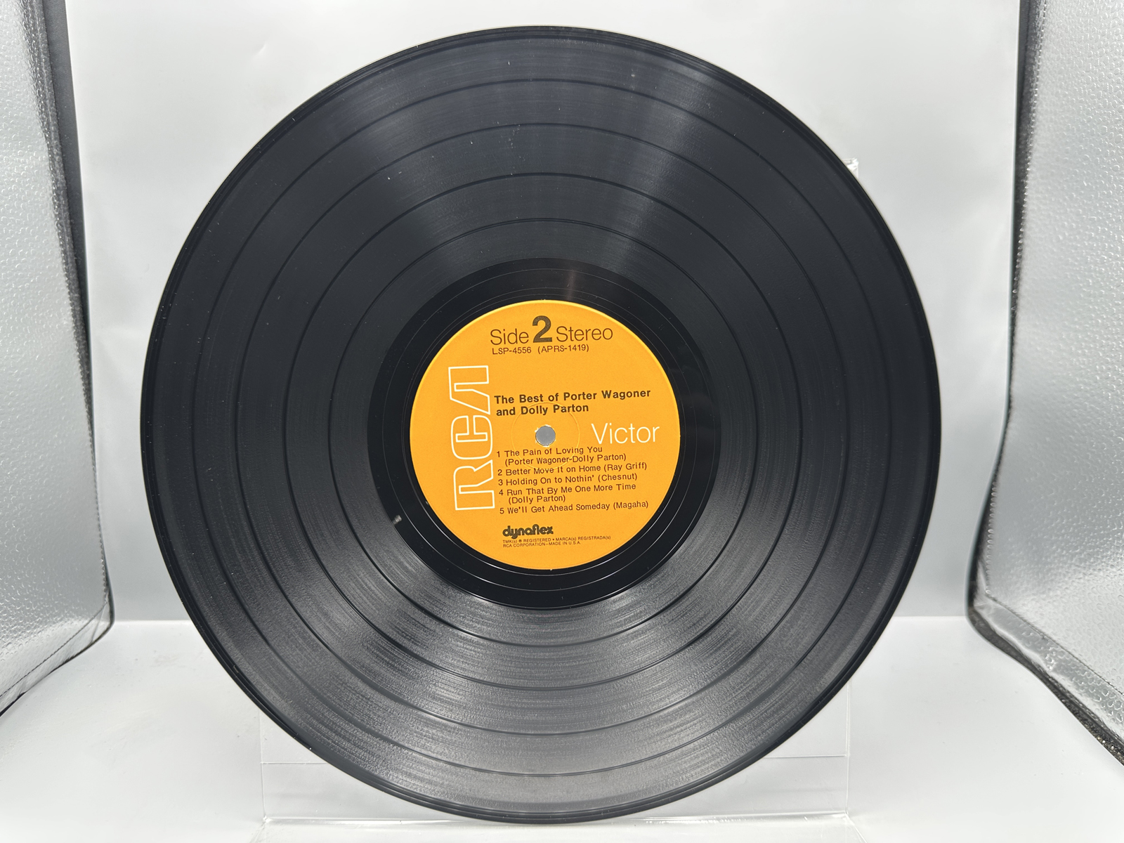 Porter Wagoner & Dolly Parton (2 LP Lot): The Best Of Porter Wagoner & Dolly Parton (1971), in original shrinkwrap with price sticker; and P