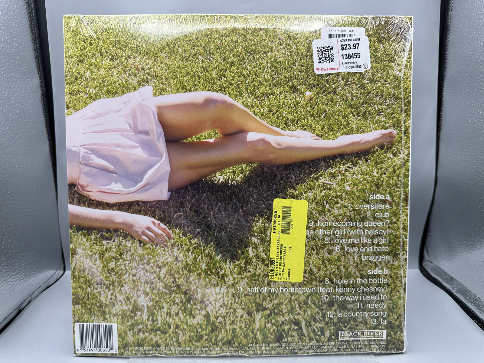 SEALED - Kelsea Ballerini: Kelsea (2020), green and yellow swirl transparent vinyl