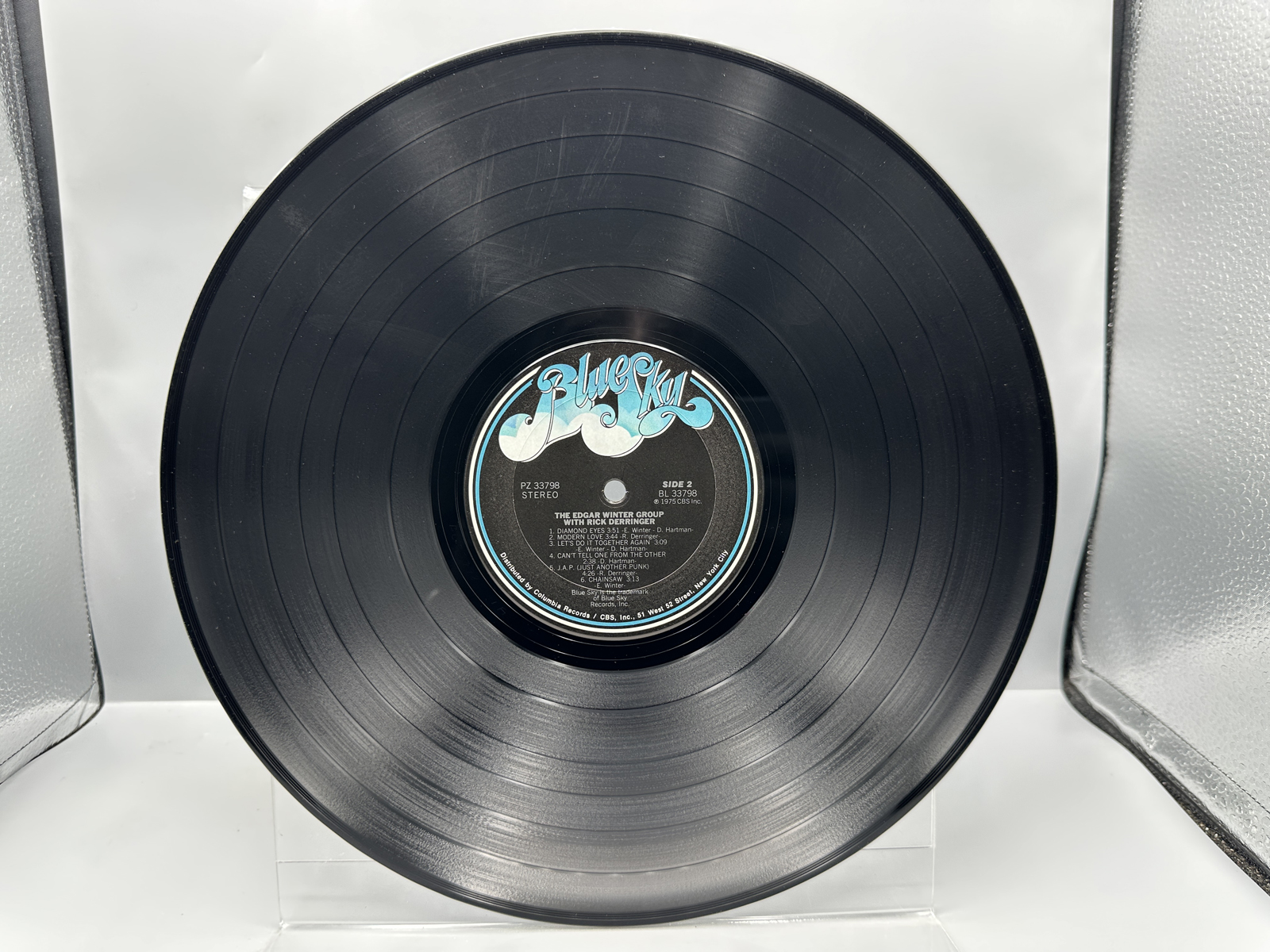 Edgar Winter (2 LP Lot): The Edgar Winter Group With Rick Derringer (1975); and The Edgar Winter Album (1979). Both LPs in original shrinkwr
