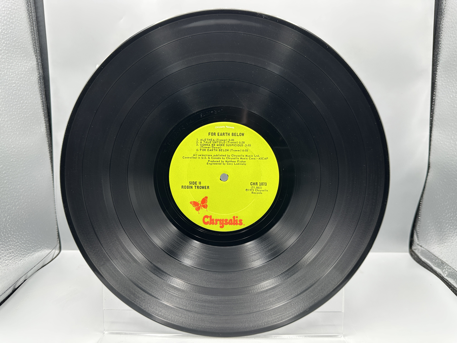 Robin Trower (2 LP Lot): For Earth Below (1975); and B.L.T. - Jack Bruce/Bill Lordan/Robin Trower (1981)