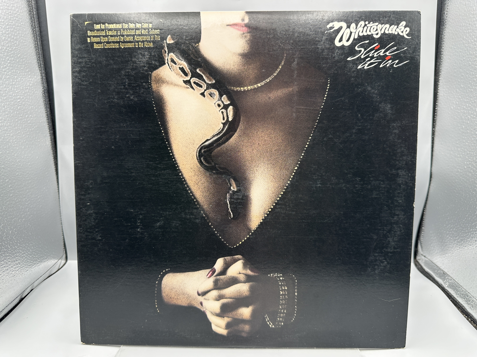 Whitesnake: Slide It In (1984), promo stamped cover