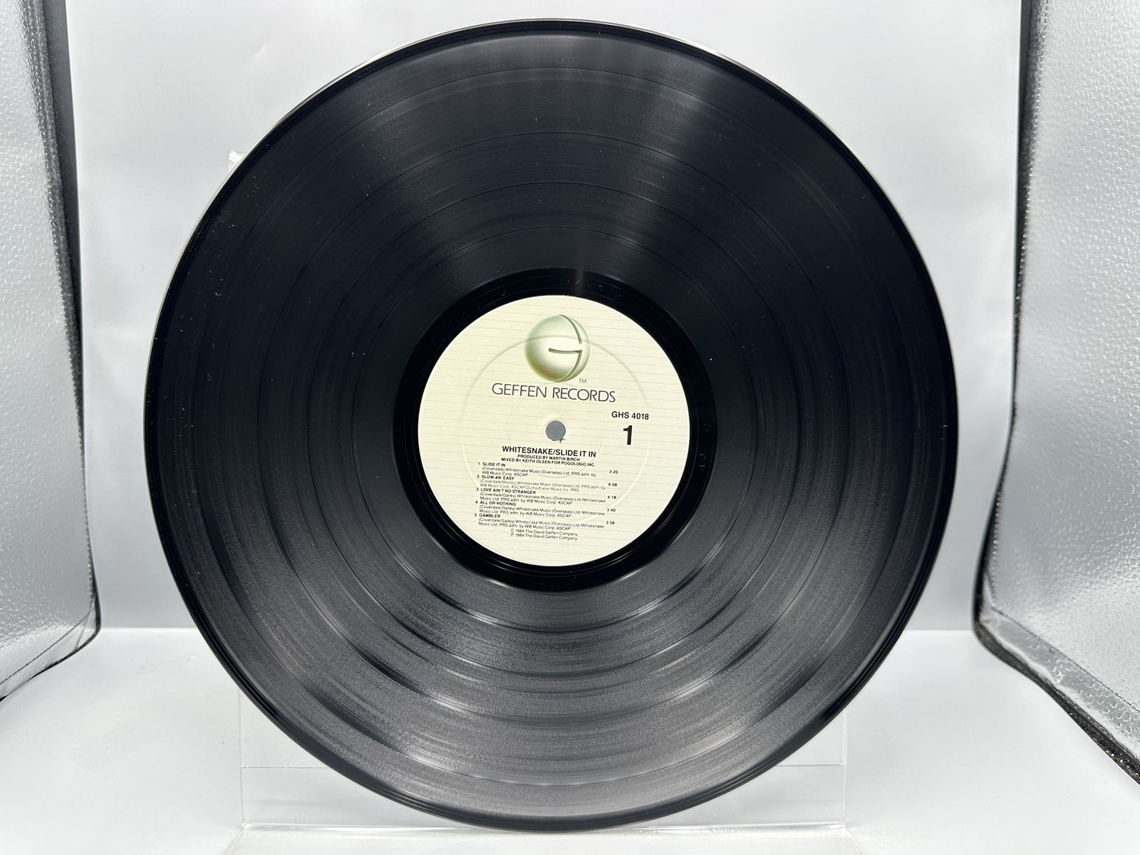 Whitesnake: Slide It In (1984), promo stamped cover