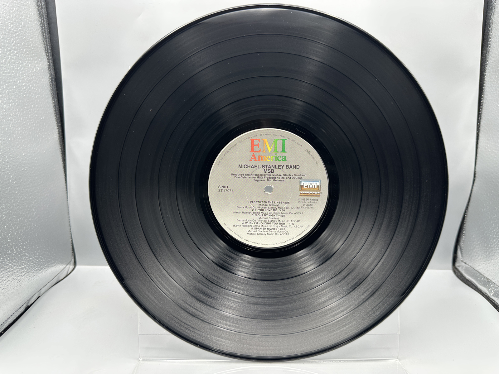 Michael Stanley Band (2 LP Lot): MSB (1982), promo notch in cover; and Greatest Hints (1979)