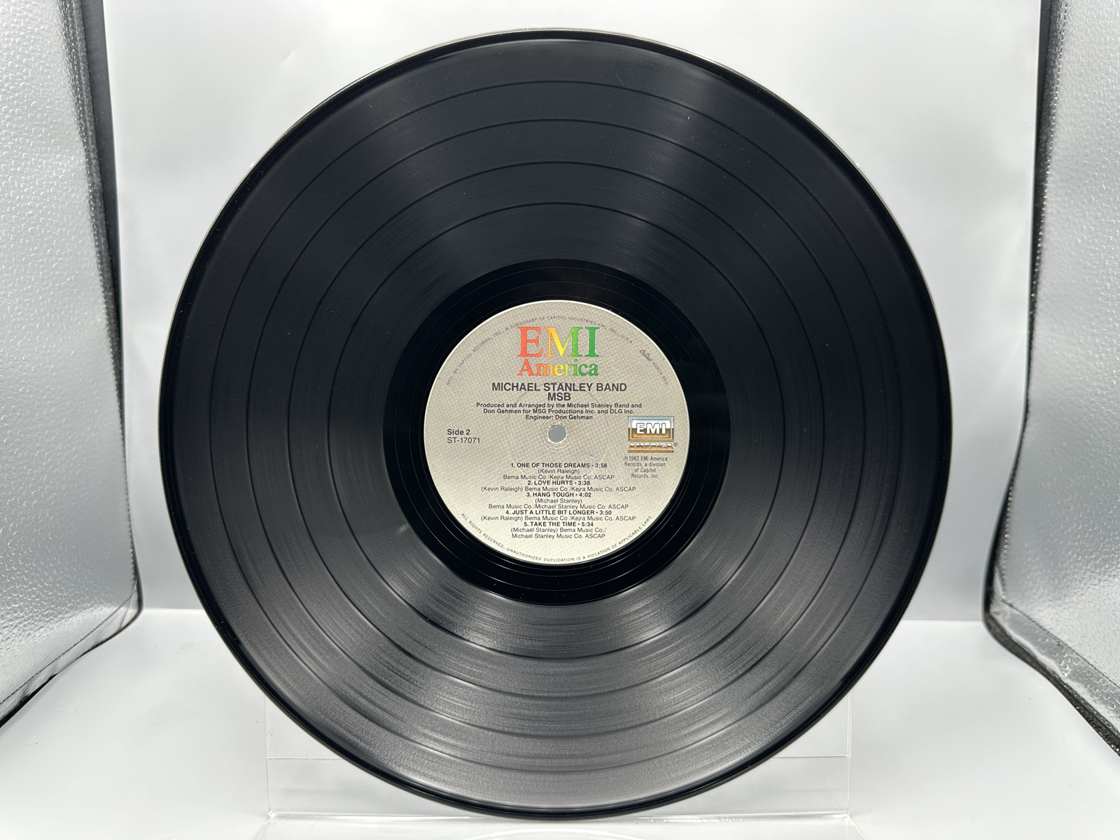 Michael Stanley Band (2 LP Lot): MSB (1982), promo notch in cover; and Greatest Hints (1979)