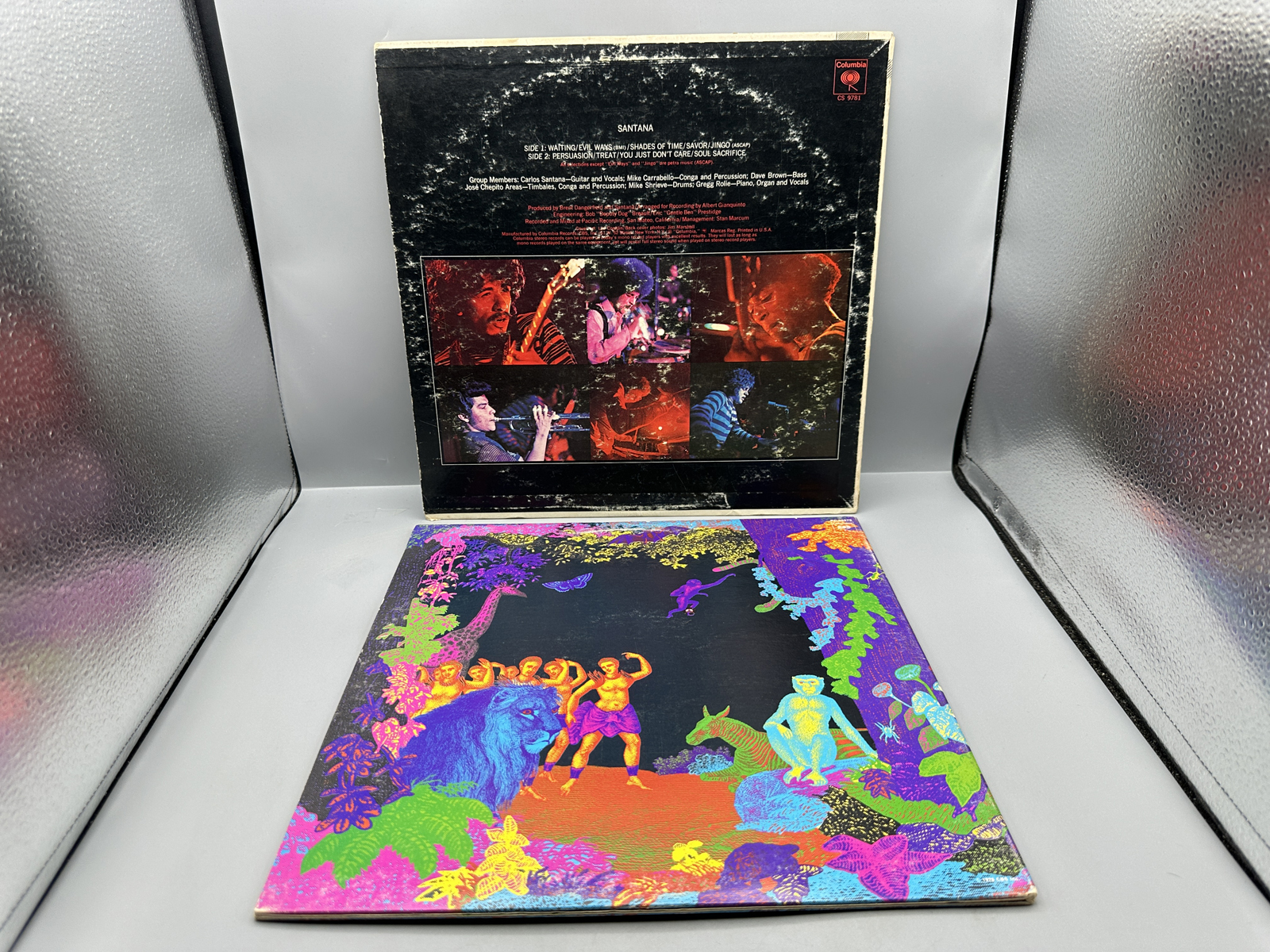 Santana (2 LP Lot): Self-titled (1970), repress; and Amigos (1976), gatefold