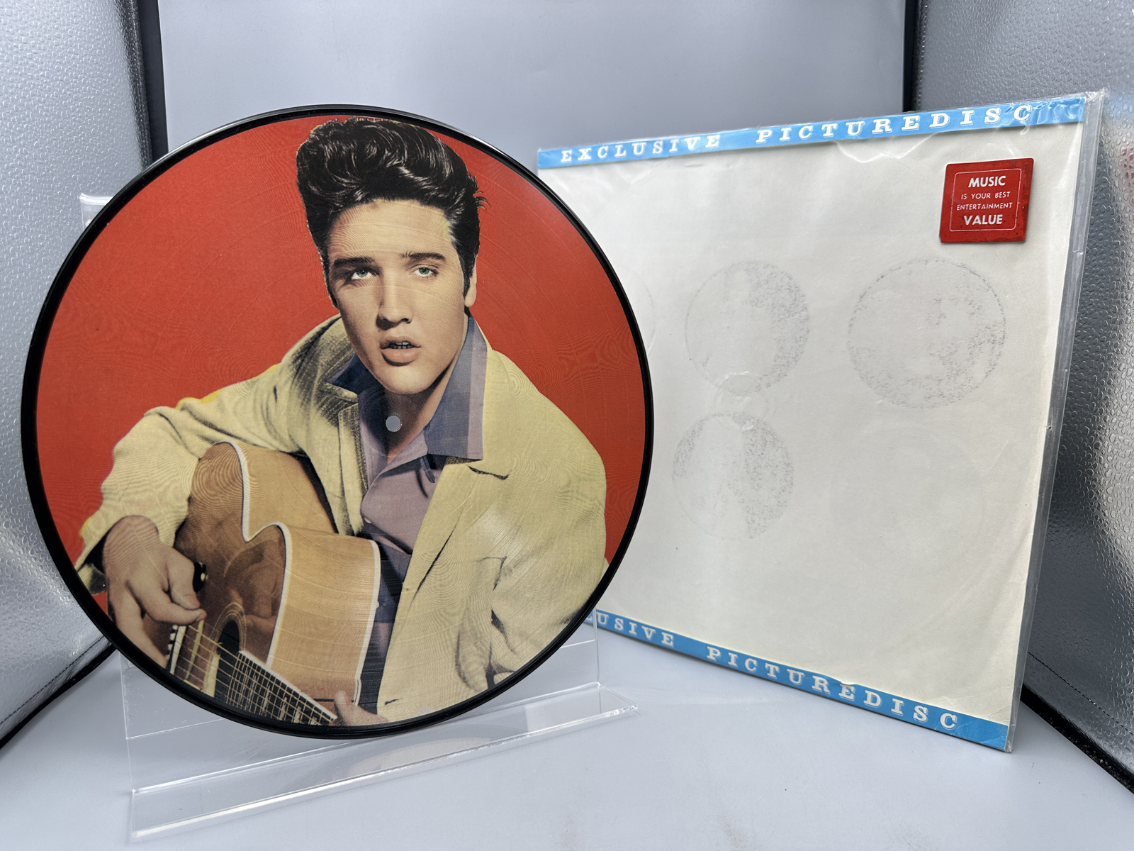 Elvis Presley: Hound Dog - Picture Disc (1984), Denmark pressing, in original packaging