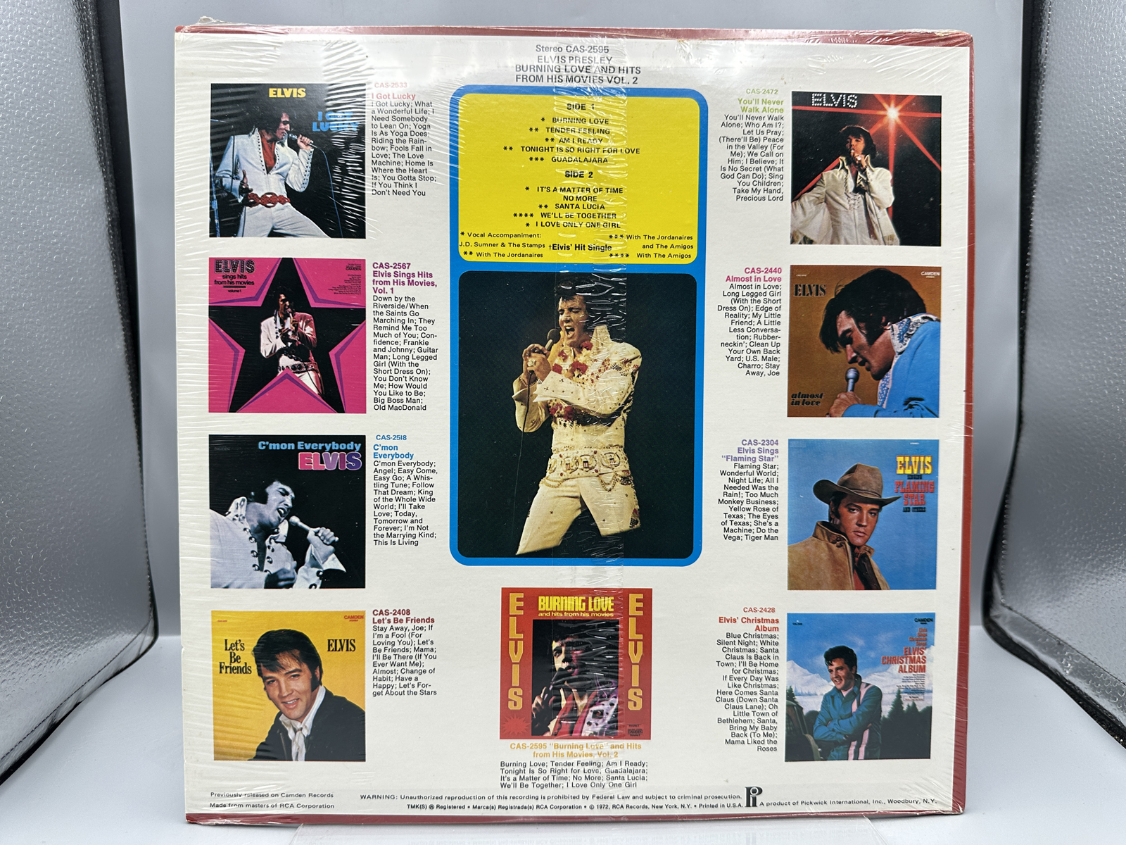 SEALED - Elvis Presley: Burning Love And Hits From His Movies (1972)