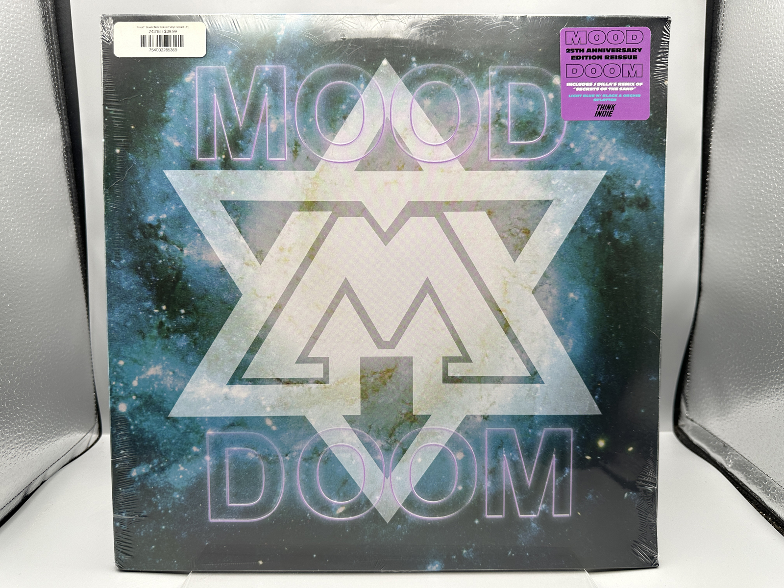SEALED - Mood: Doom (2023), 25th Anniversary Record Store Day reissue, light blue w/black & orchid splatter vinyl