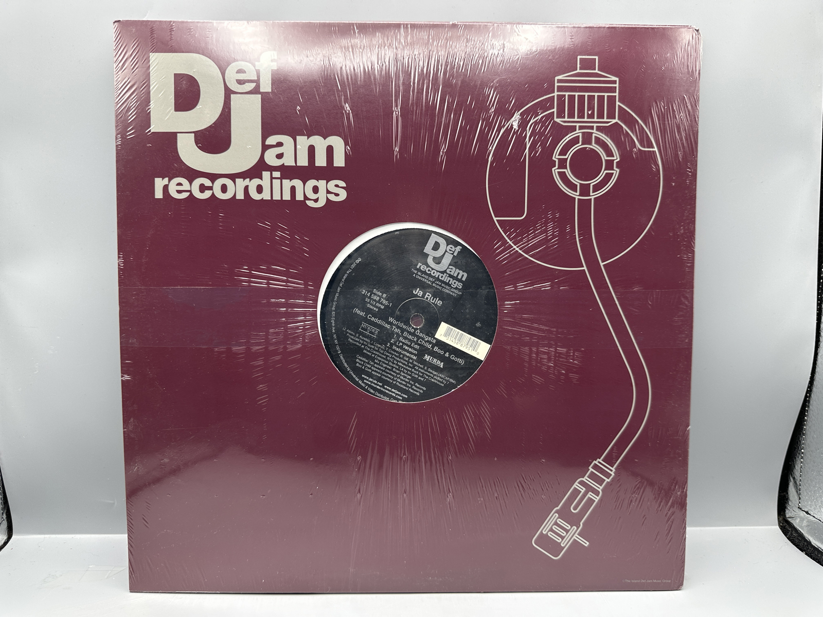 SEALED - Ja Rule (3 Record Lot): Always On Time (2001); Livin' It Up (2001); and I Cry (2001). All are SEALED, 12-inch 33 1/3 rpm singles.