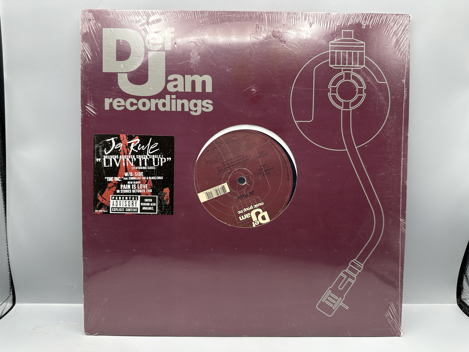 SEALED - Ja Rule (3 Record Lot): Always On Time (2001); Livin' It Up (2001); and I Cry (2001). All are SEALED, 12-inch 33 1/3 rpm singles.
