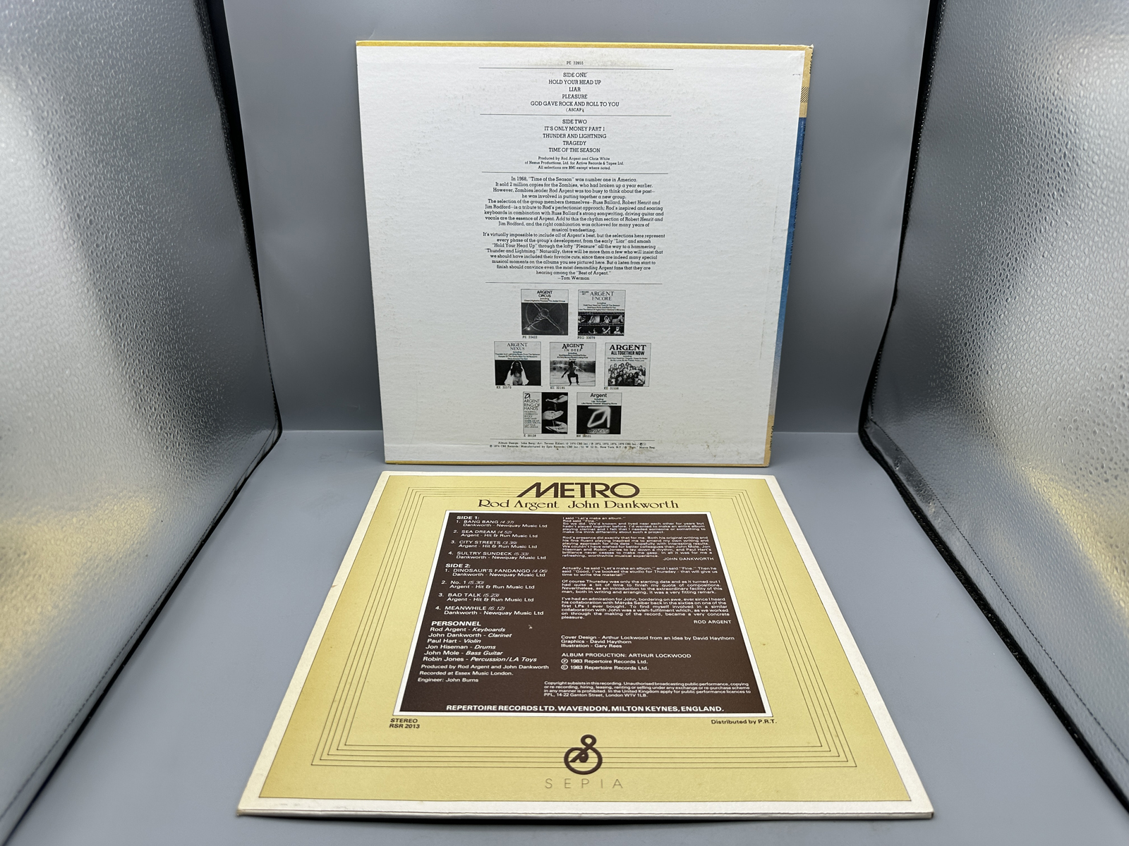 Rod Argent (2 LP Lot): The Argent Anthology - A Collection Of Greatest Hits (1976); and Metro - Rod Argent & John Dankworth (1983), UK press