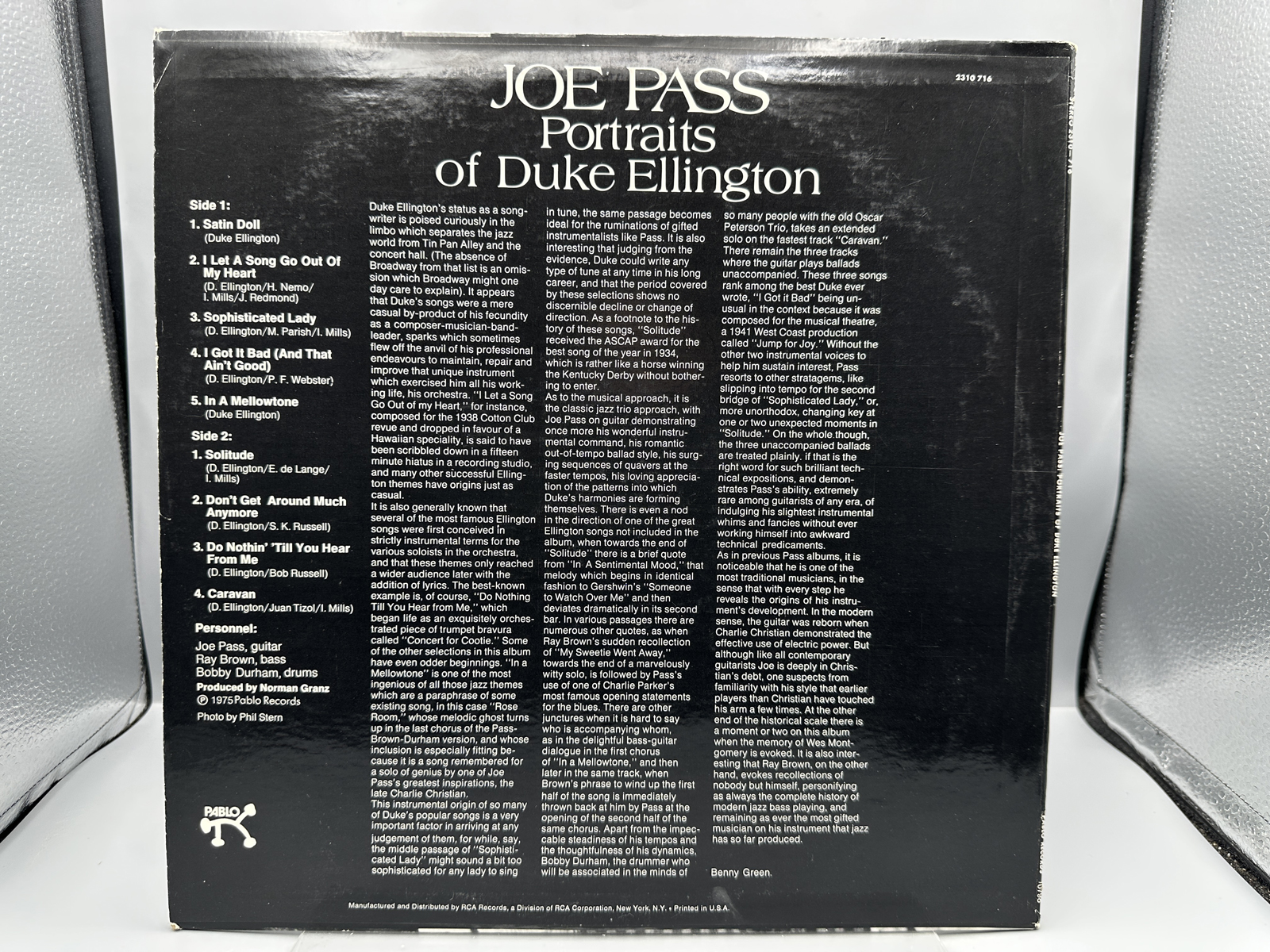 Joe Pass: Portraits Of Duke Ellington (1975)