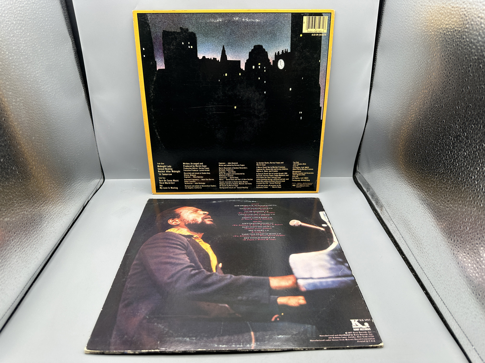 Marvin Gaye (2 LP Lot): Midnight Love (1982); and Marvin Gaye's Greatest Hits Volume 2 (1977), repress