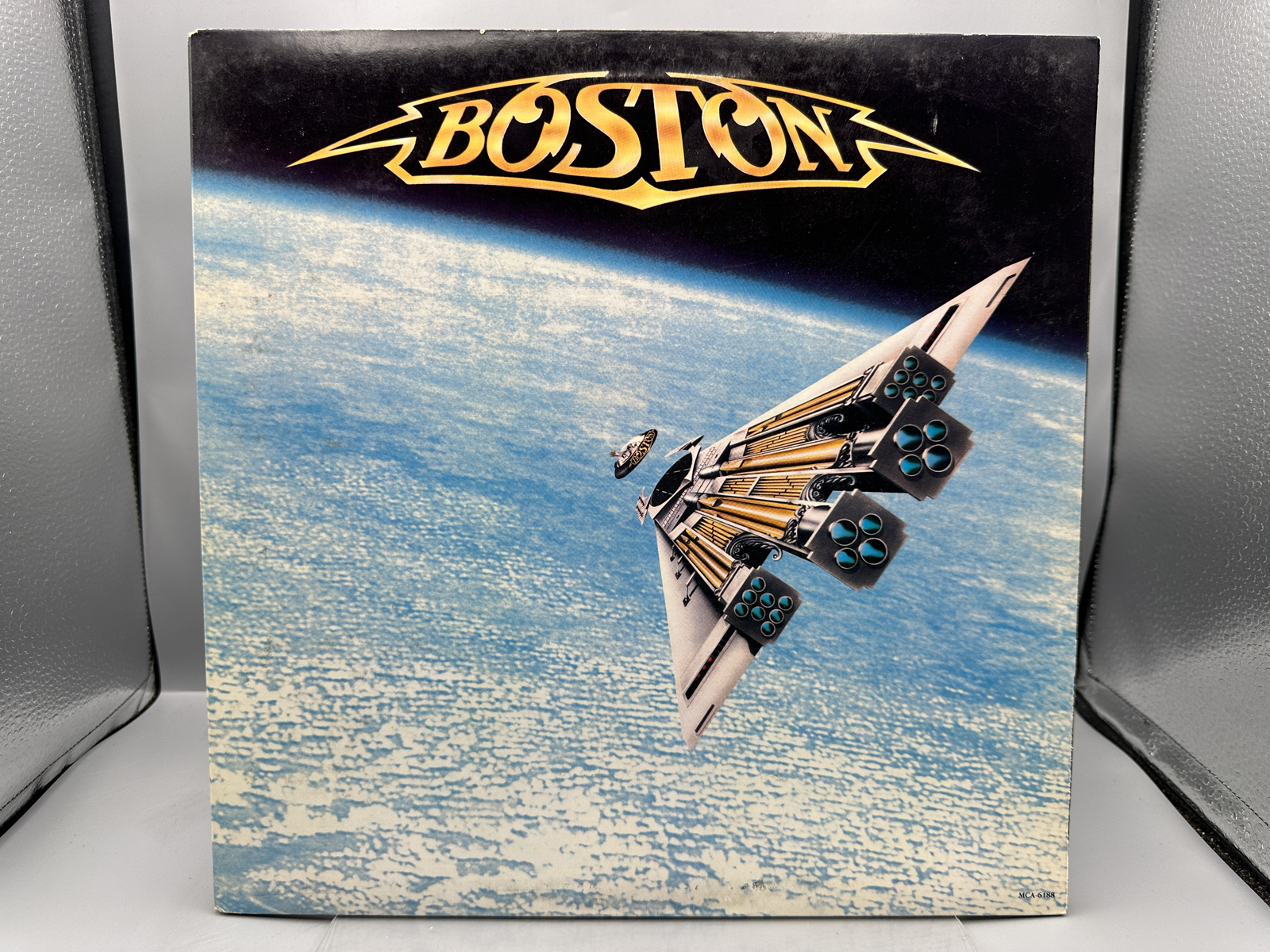 Boston: Third Stage (1986), gatefold, promo stamp on back cover